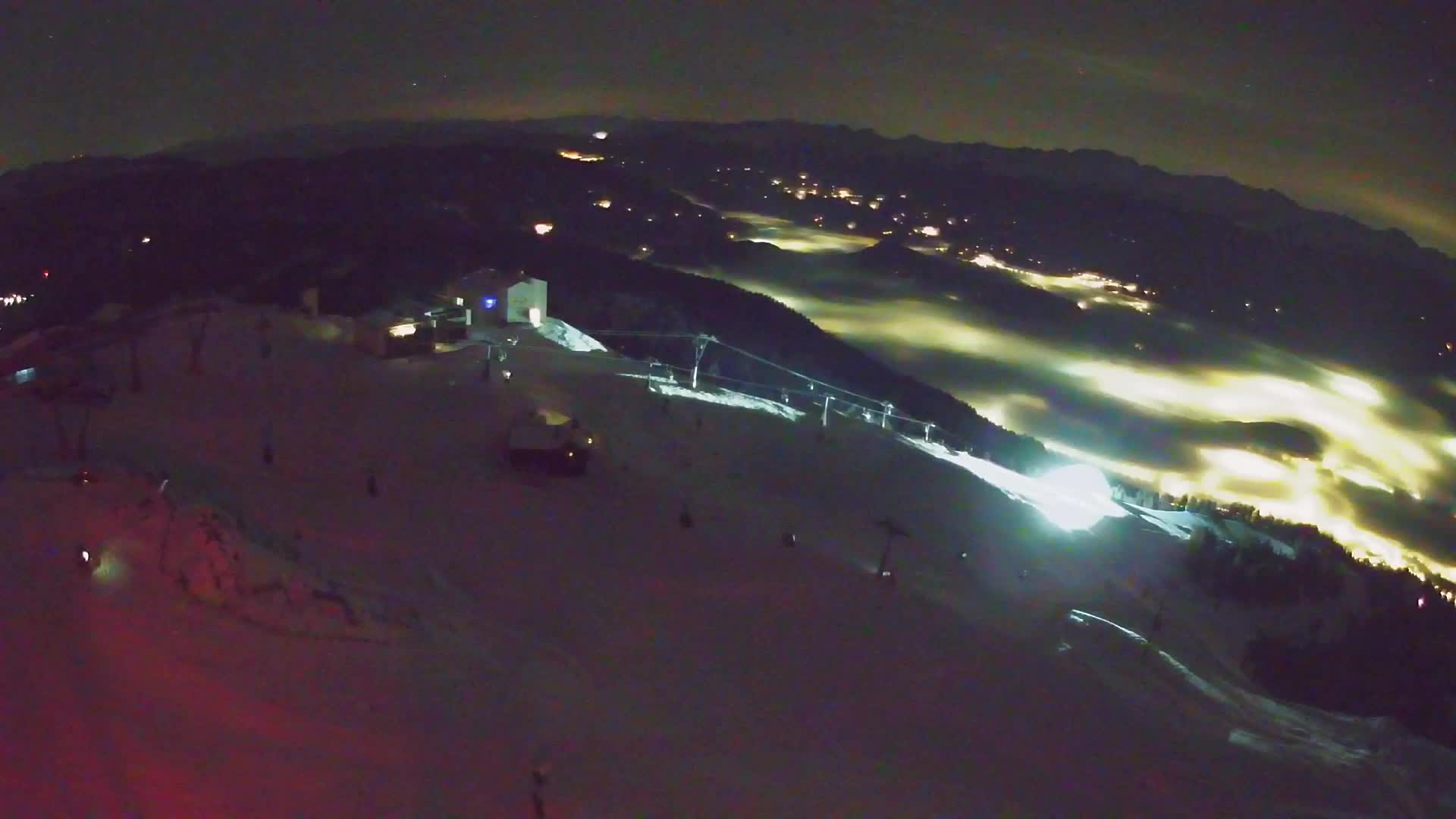 Station de ski Kronplatz sommet | vue sur Brunico