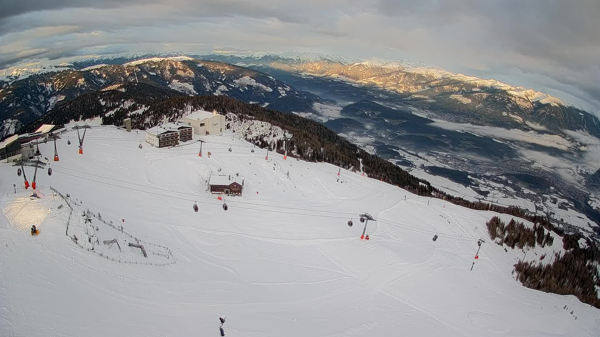 Kronplatz peak Ski resort | view to Bruneck