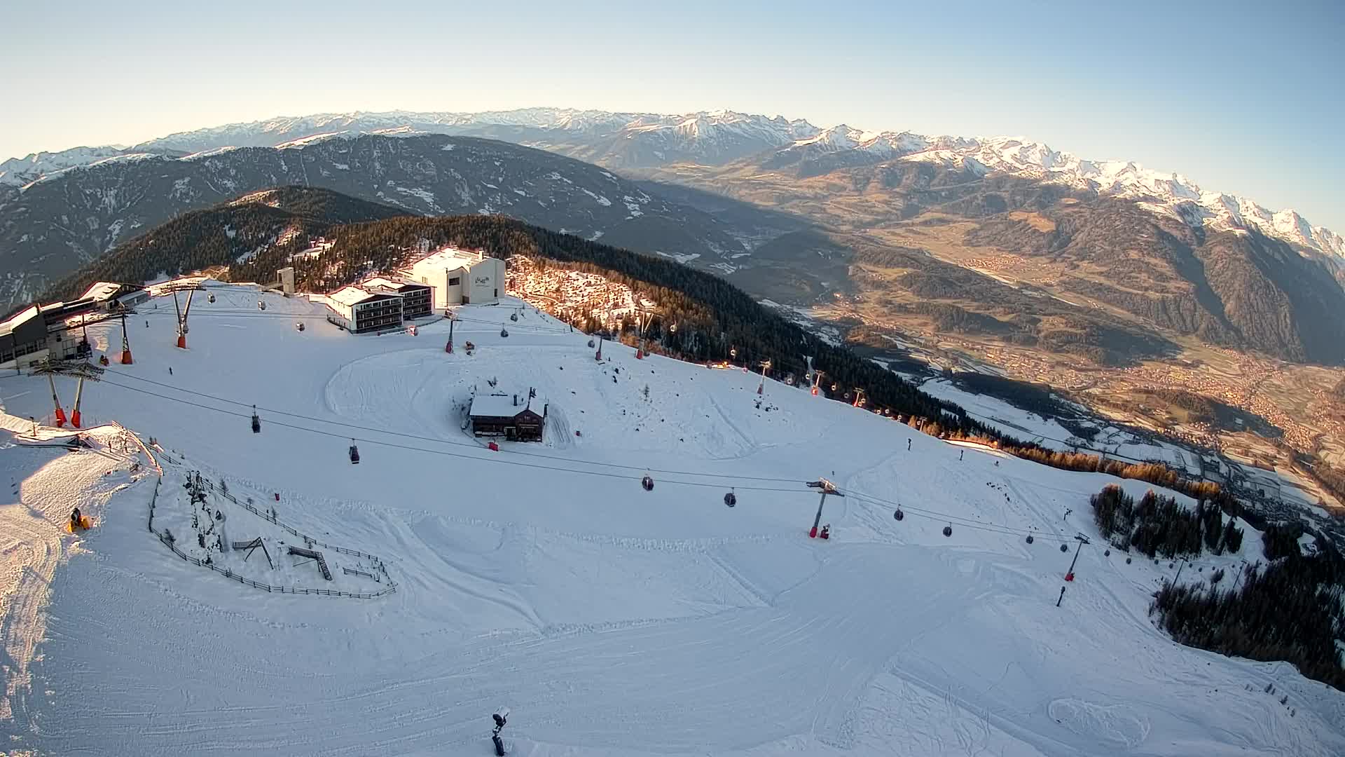 Kronplatz peak Ski resort | view to Bruneck