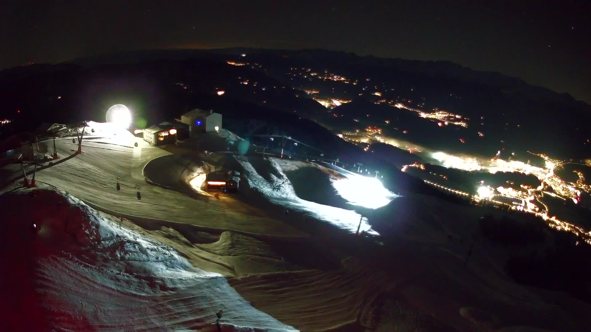 Skigebiet Kronplatz Gipfel | Blick auf Bruneck