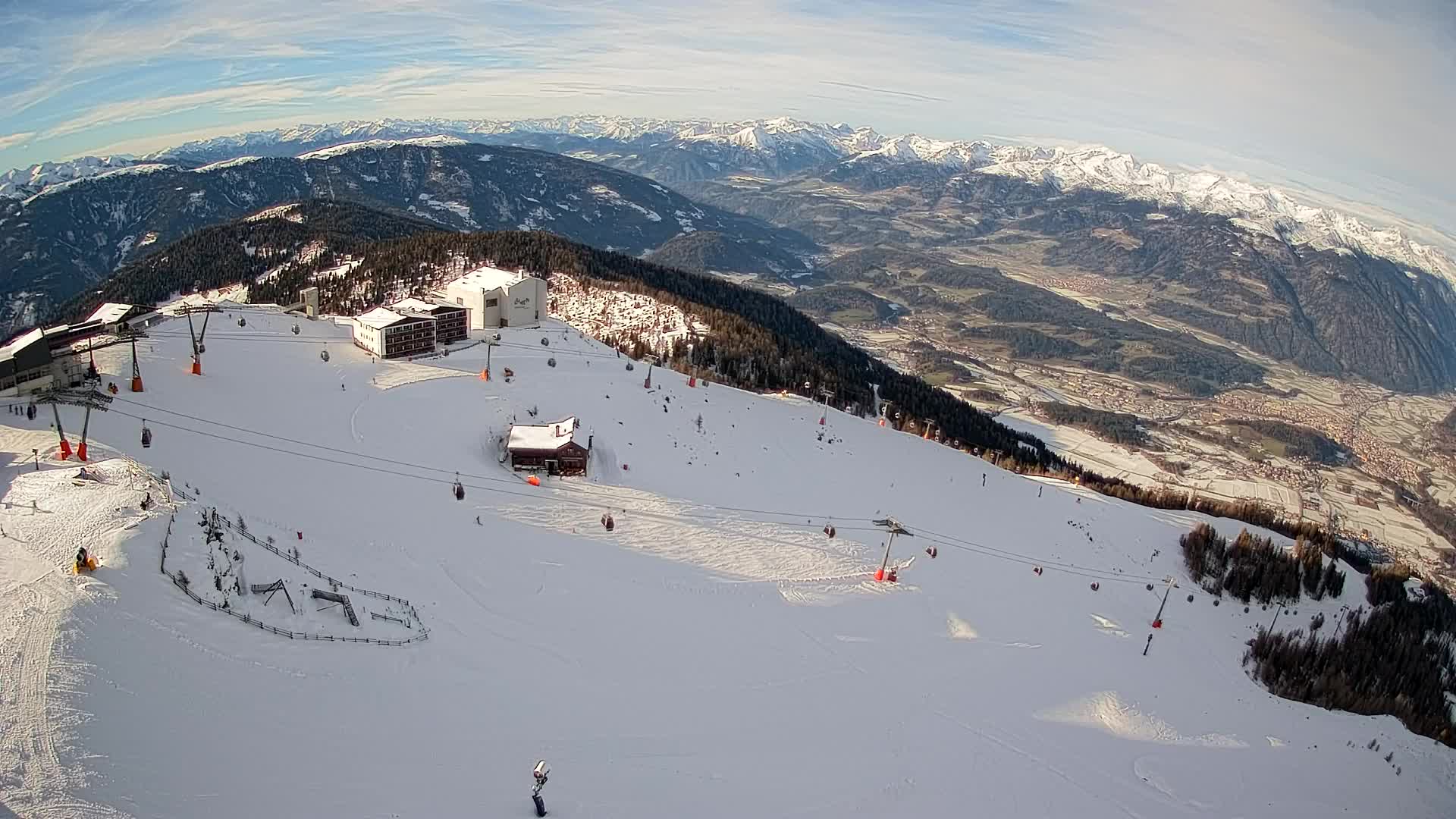 Smučišče Kronplatz – vrh | pogled na Bruneck