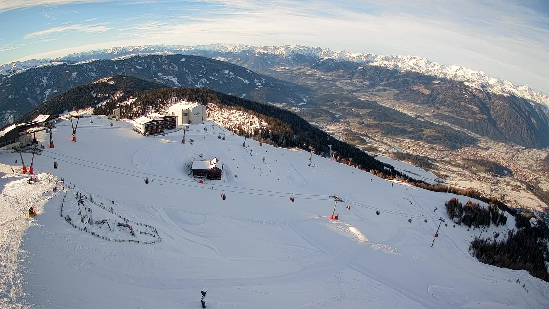Kronplatz peak Ski resort | view to Bruneck