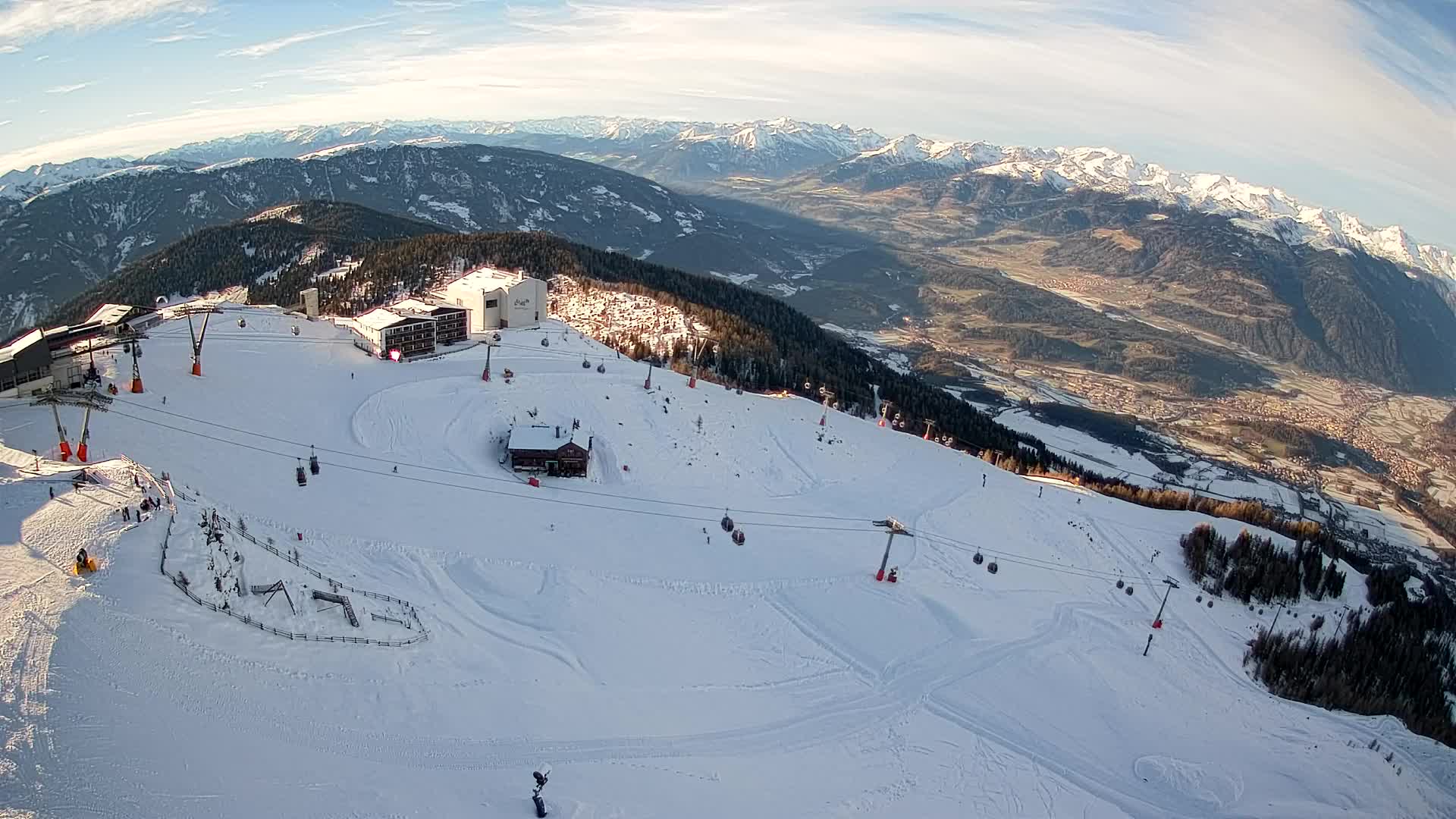 Kronplatz peak Ski resort | view to Bruneck