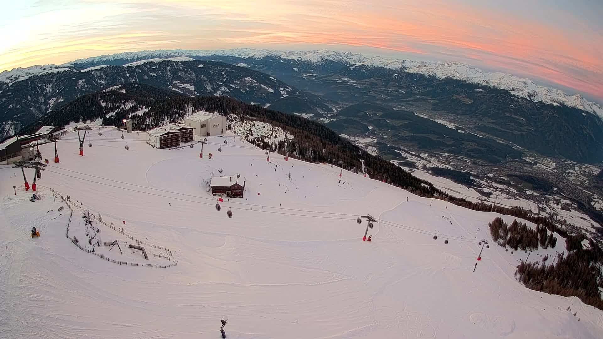 Kronplatz peak Ski resort | view to Bruneck