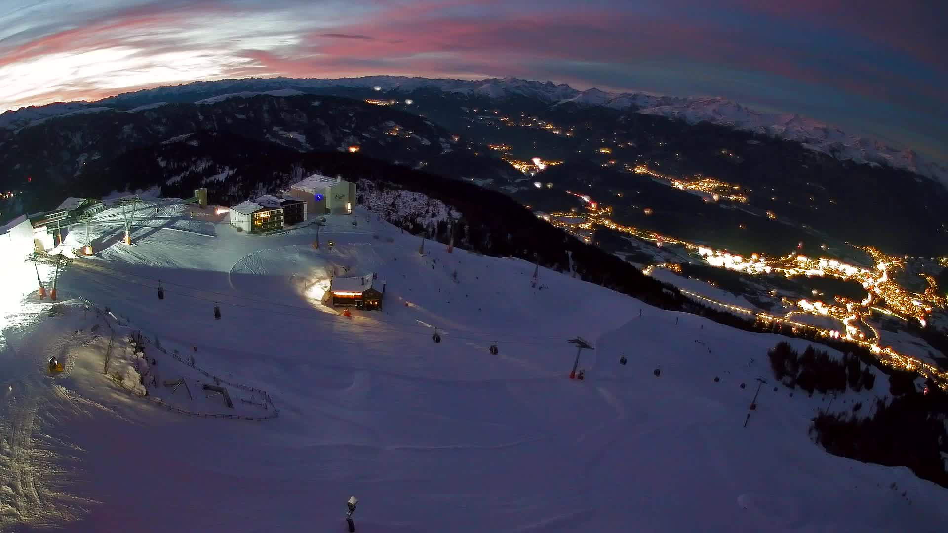 Kronplatz peak Ski resort | view to Bruneck