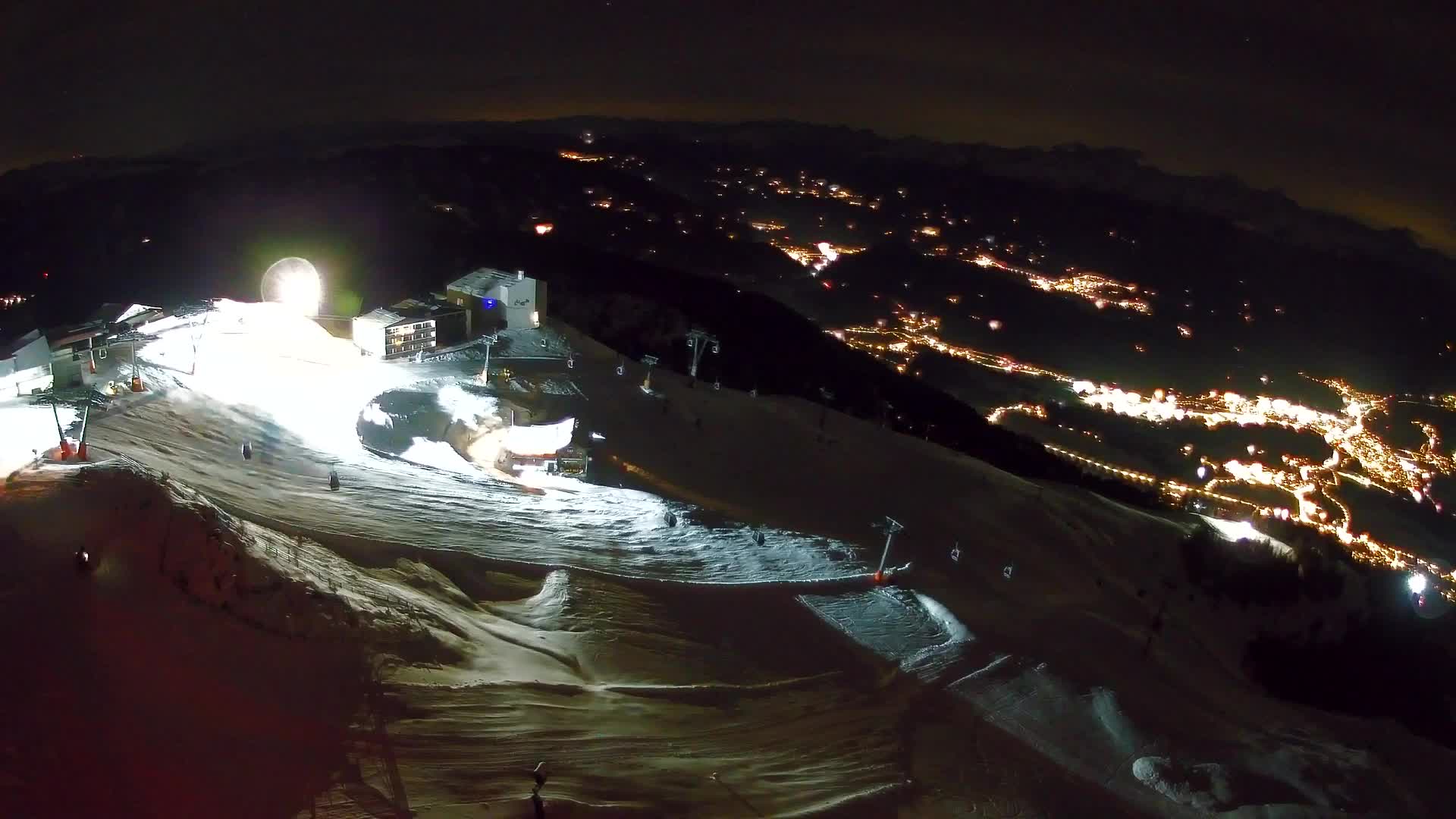 Station de ski Kronplatz sommet | vue sur Brunico