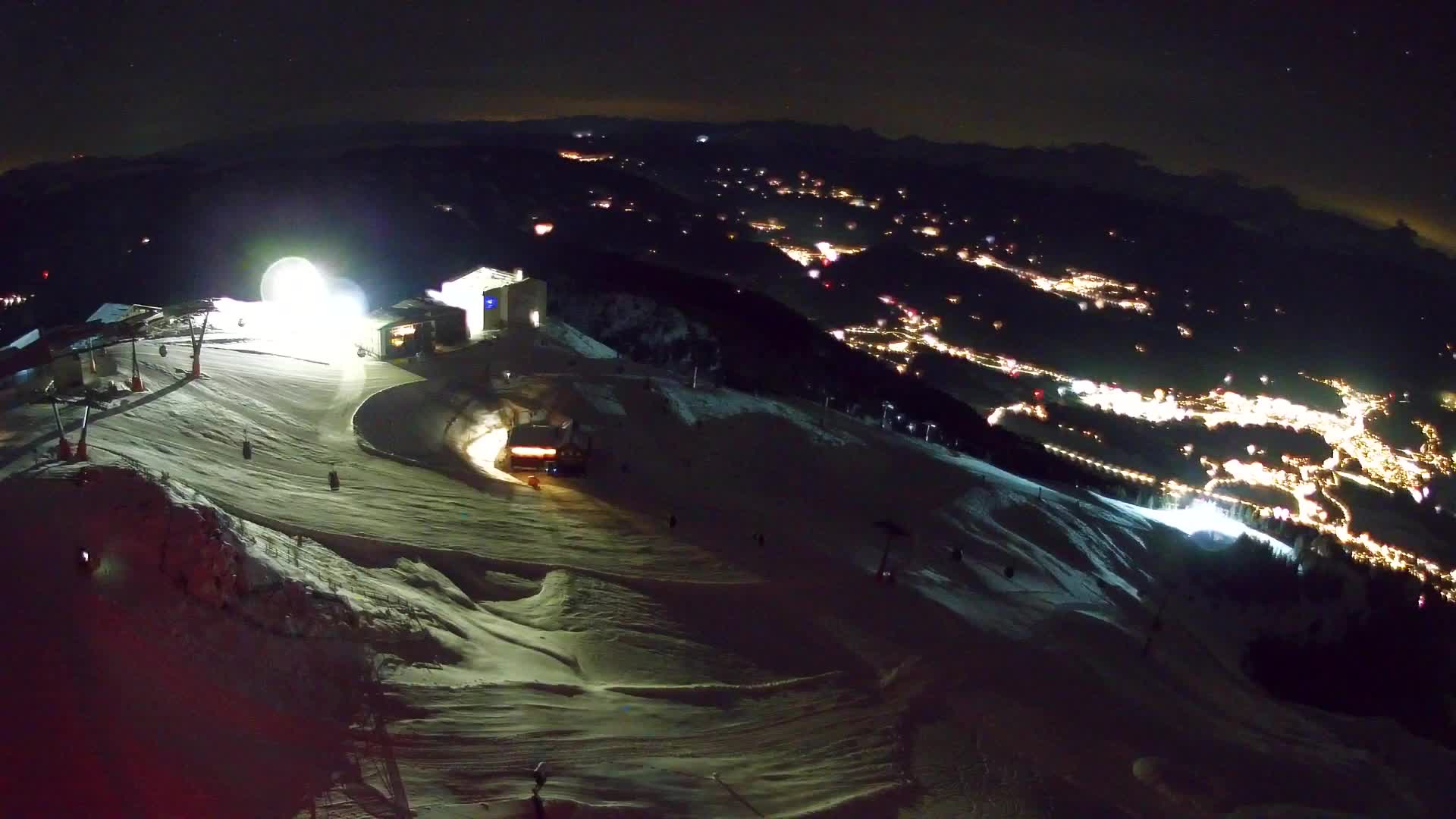 Station de ski Kronplatz sommet | vue sur Brunico
