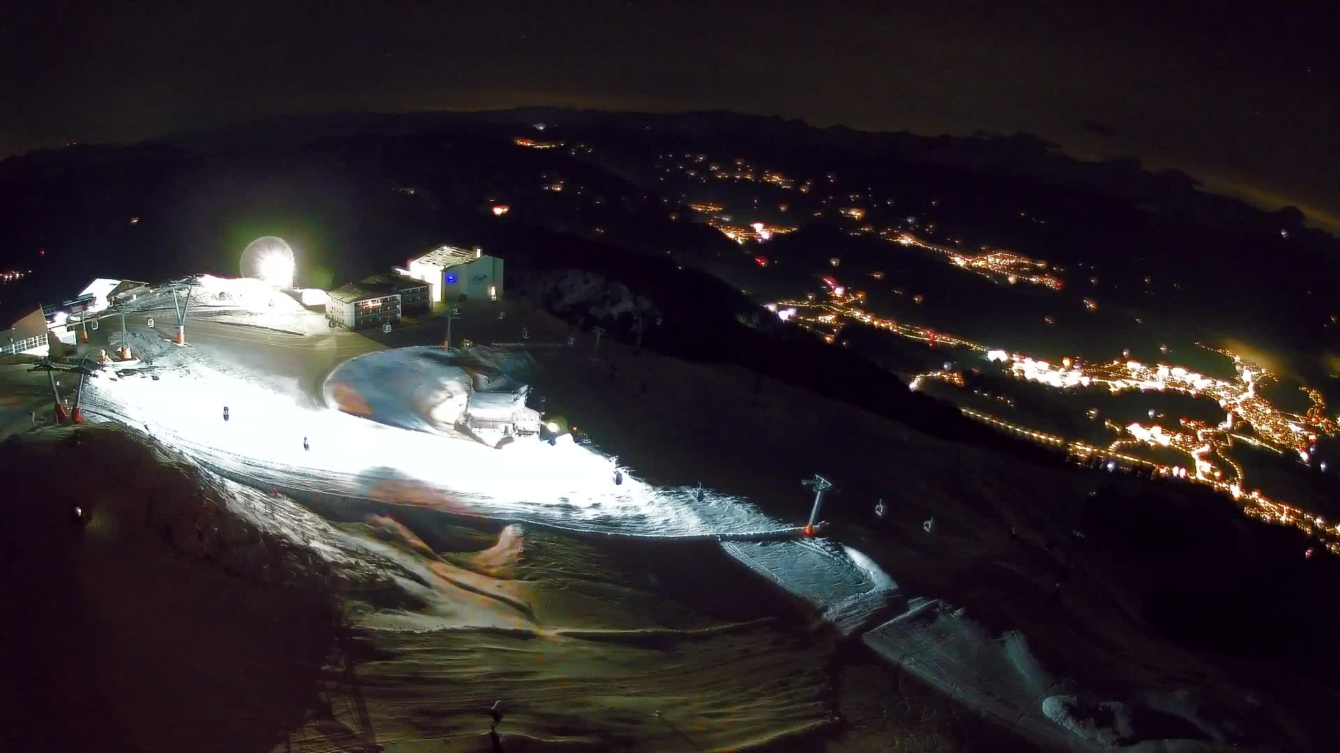 Station de ski Kronplatz sommet | vue sur Brunico