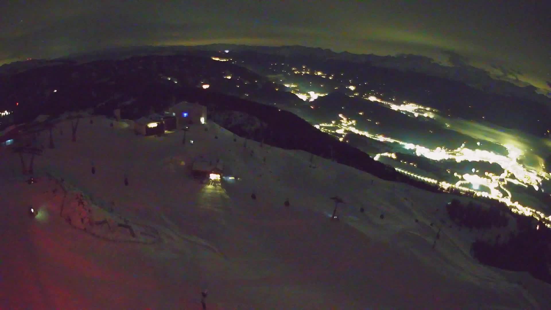Station de ski Kronplatz sommet | vue sur Brunico