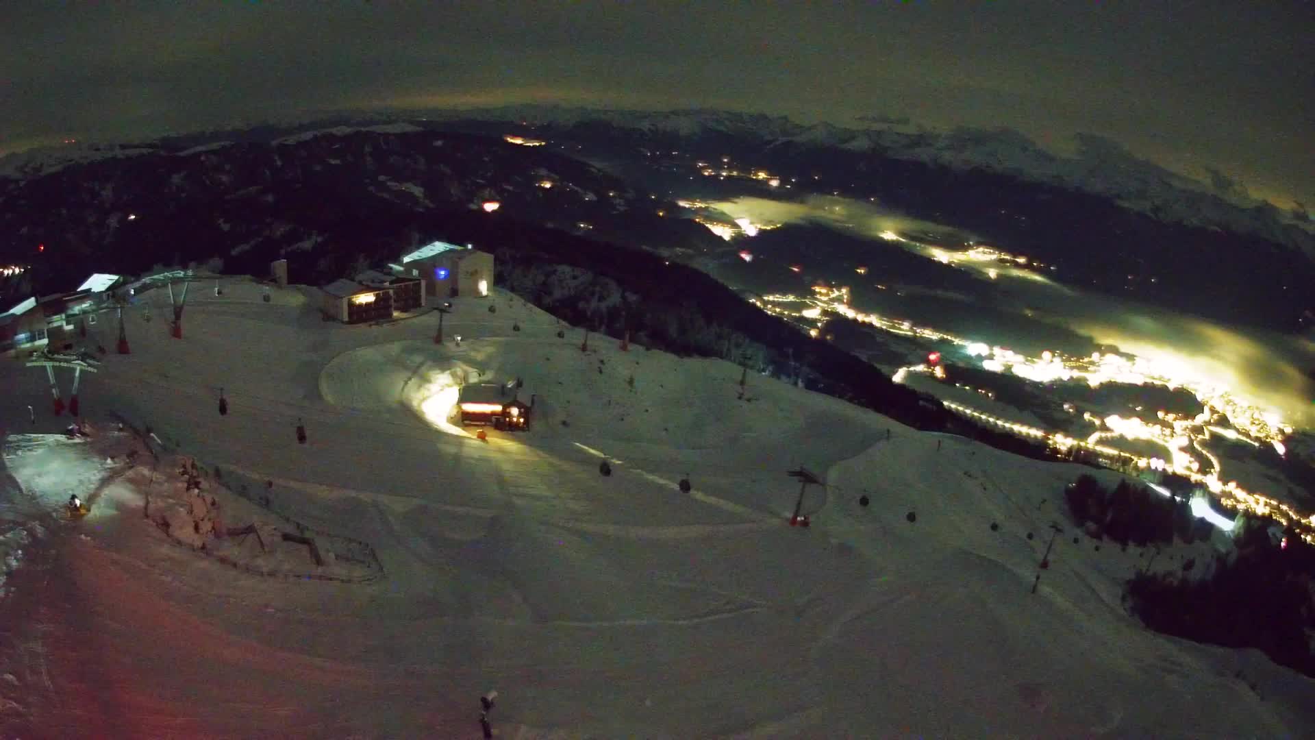 Skigebiet Kronplatz Gipfel | Blick auf Bruneck