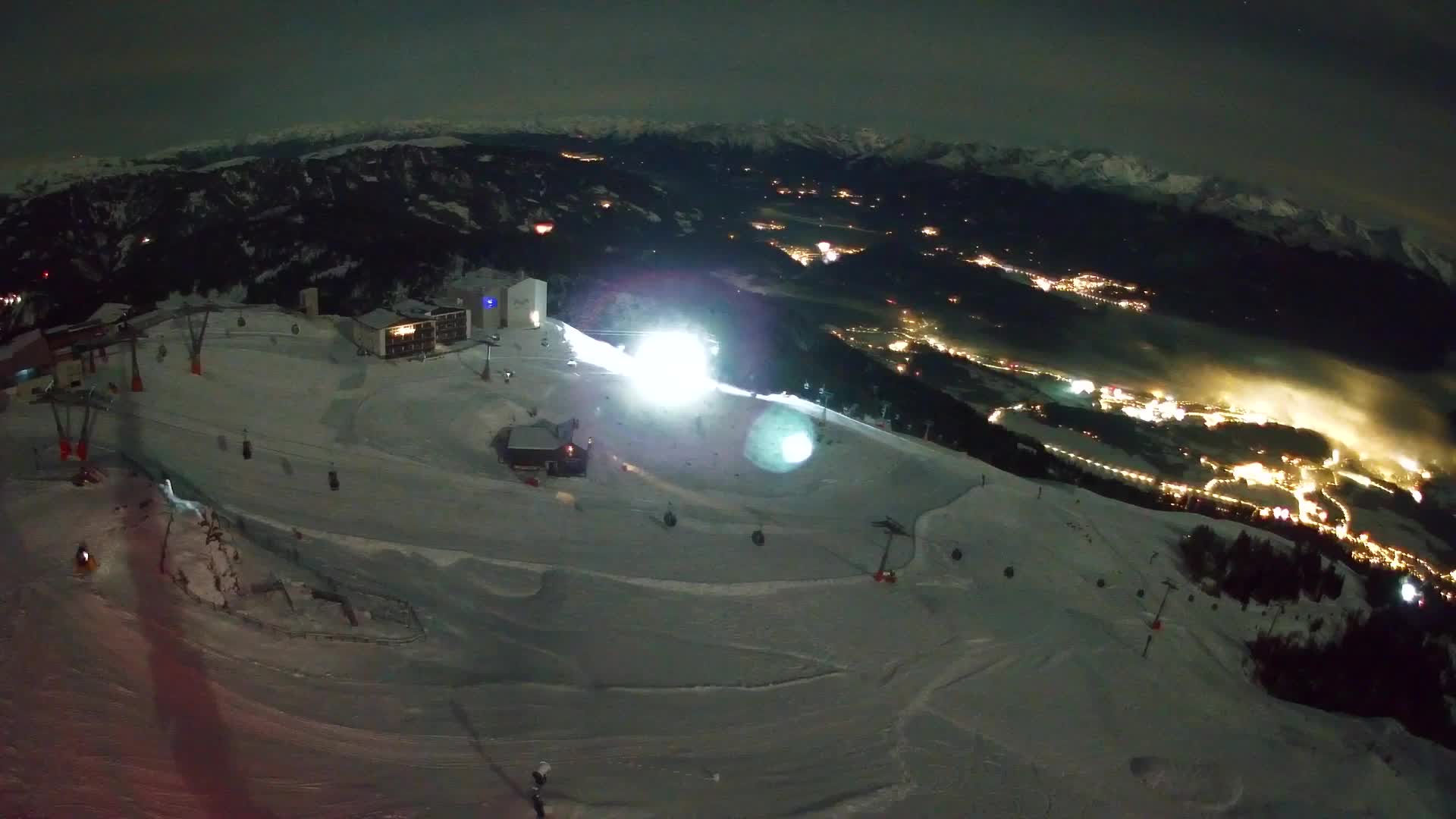 Station de ski Kronplatz sommet | vue sur Brunico
