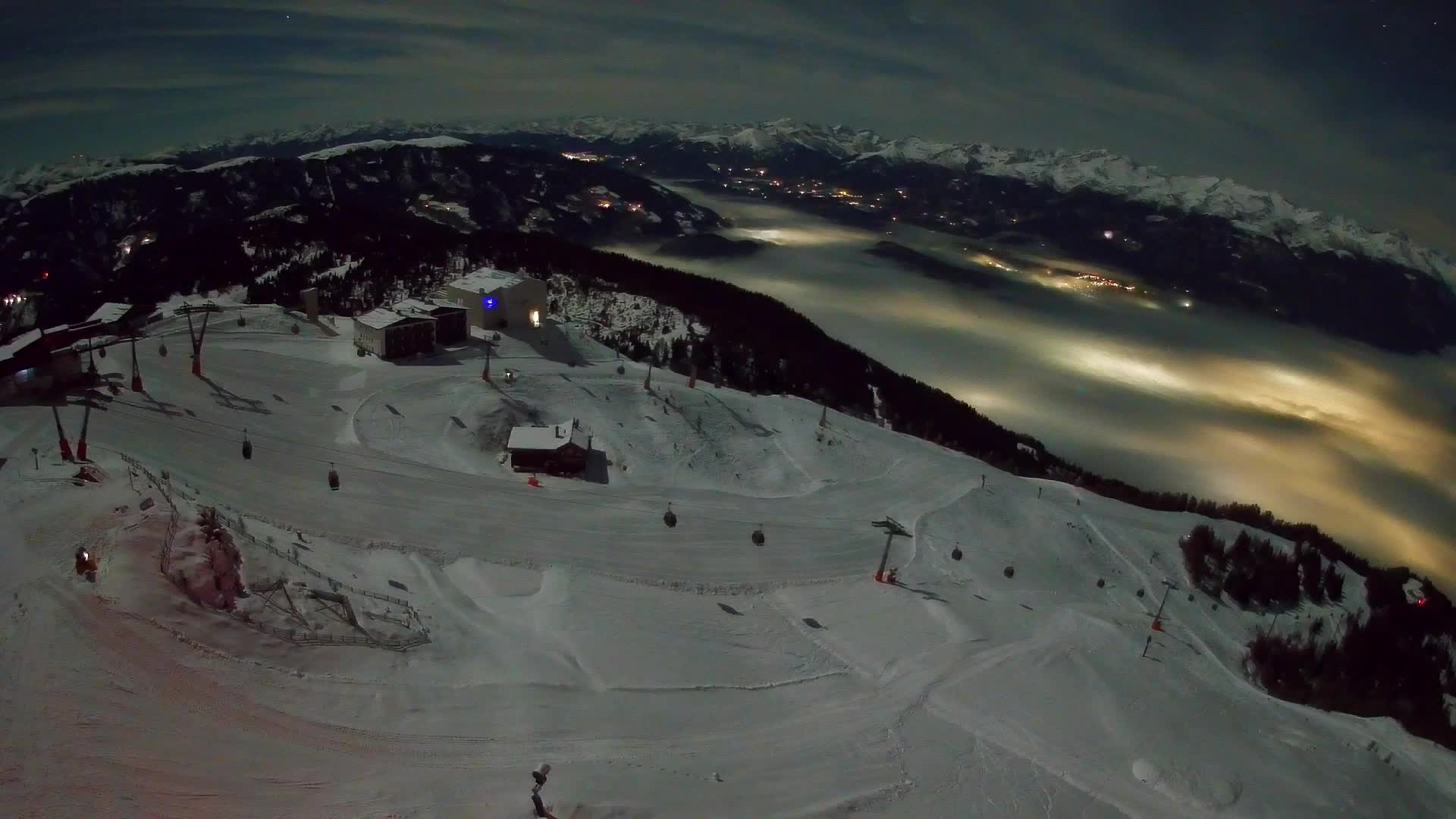 Kronplatz peak Ski resort | view to Bruneck
