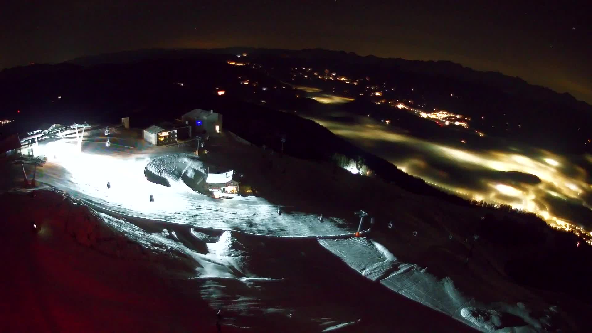 Station de ski Kronplatz sommet | vue sur Brunico
