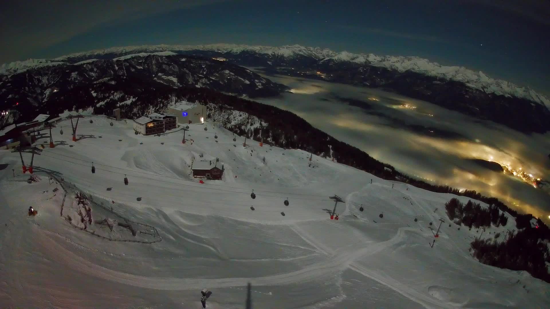 Kronplatz peak Ski resort | view to Bruneck
