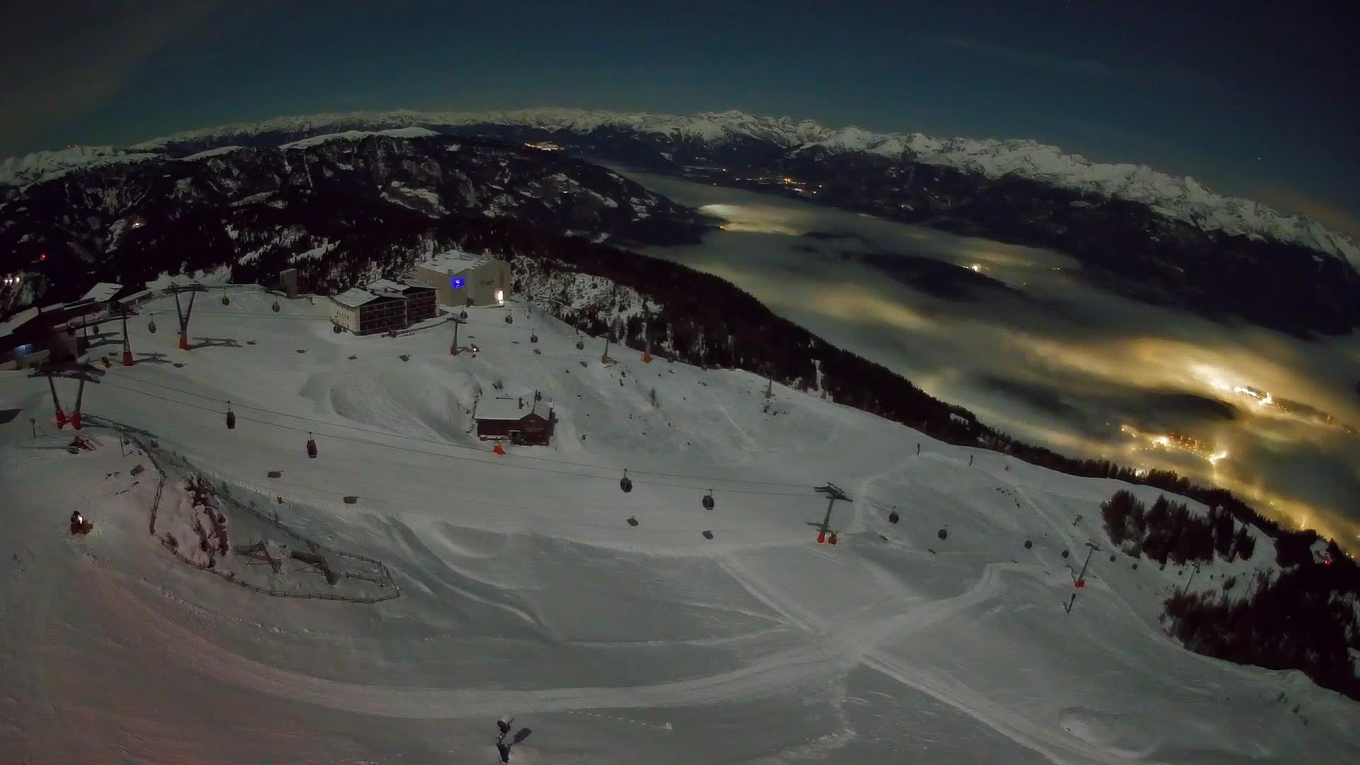 Kronplatz peak Ski resort | view to Bruneck