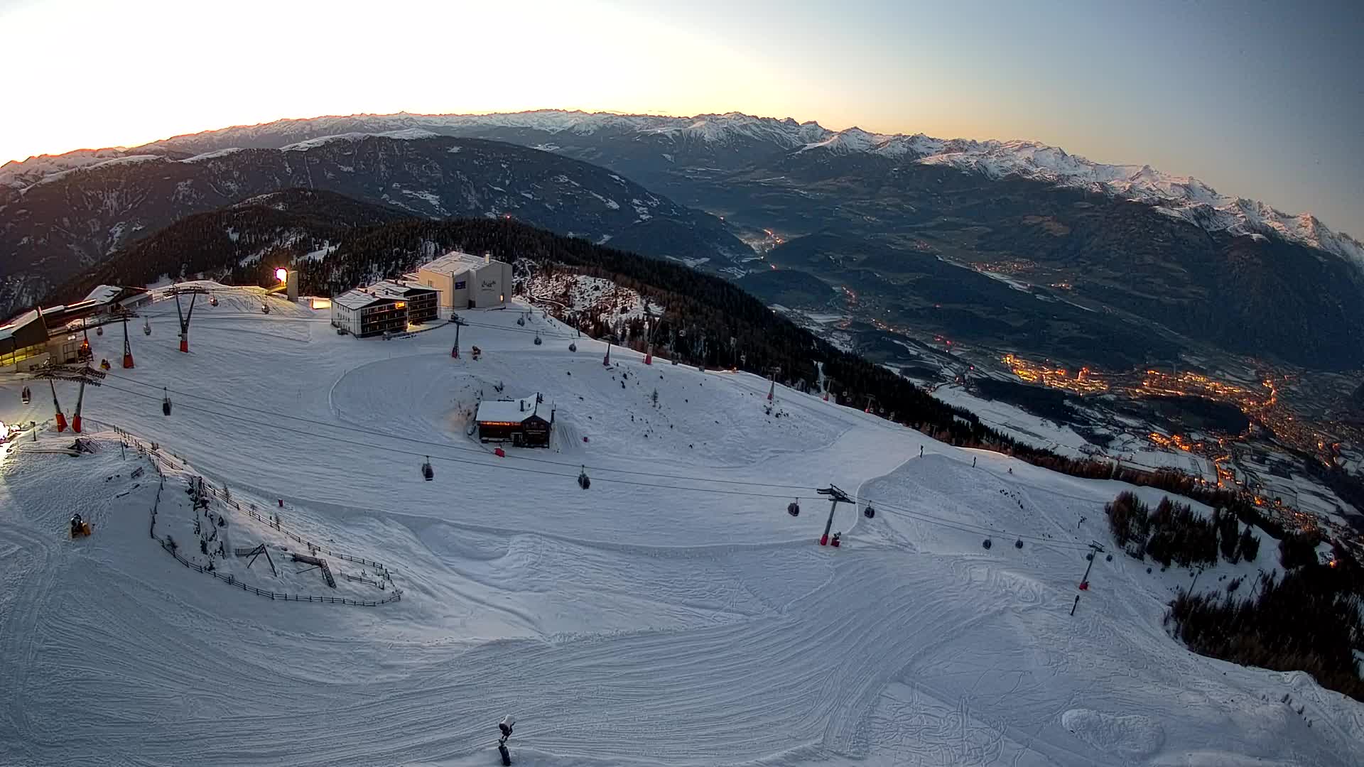Kronplatz peak Ski resort | view to Bruneck
