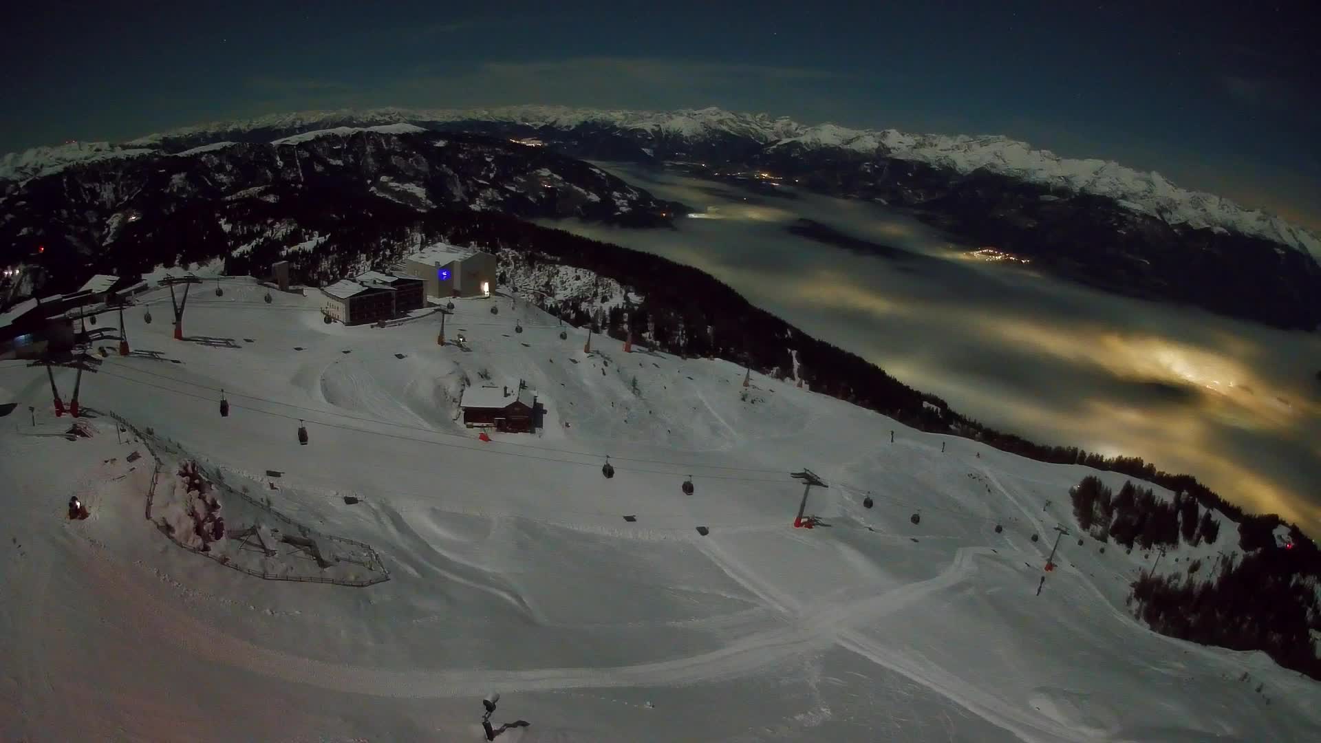Kronplatz peak Ski resort | view to Bruneck