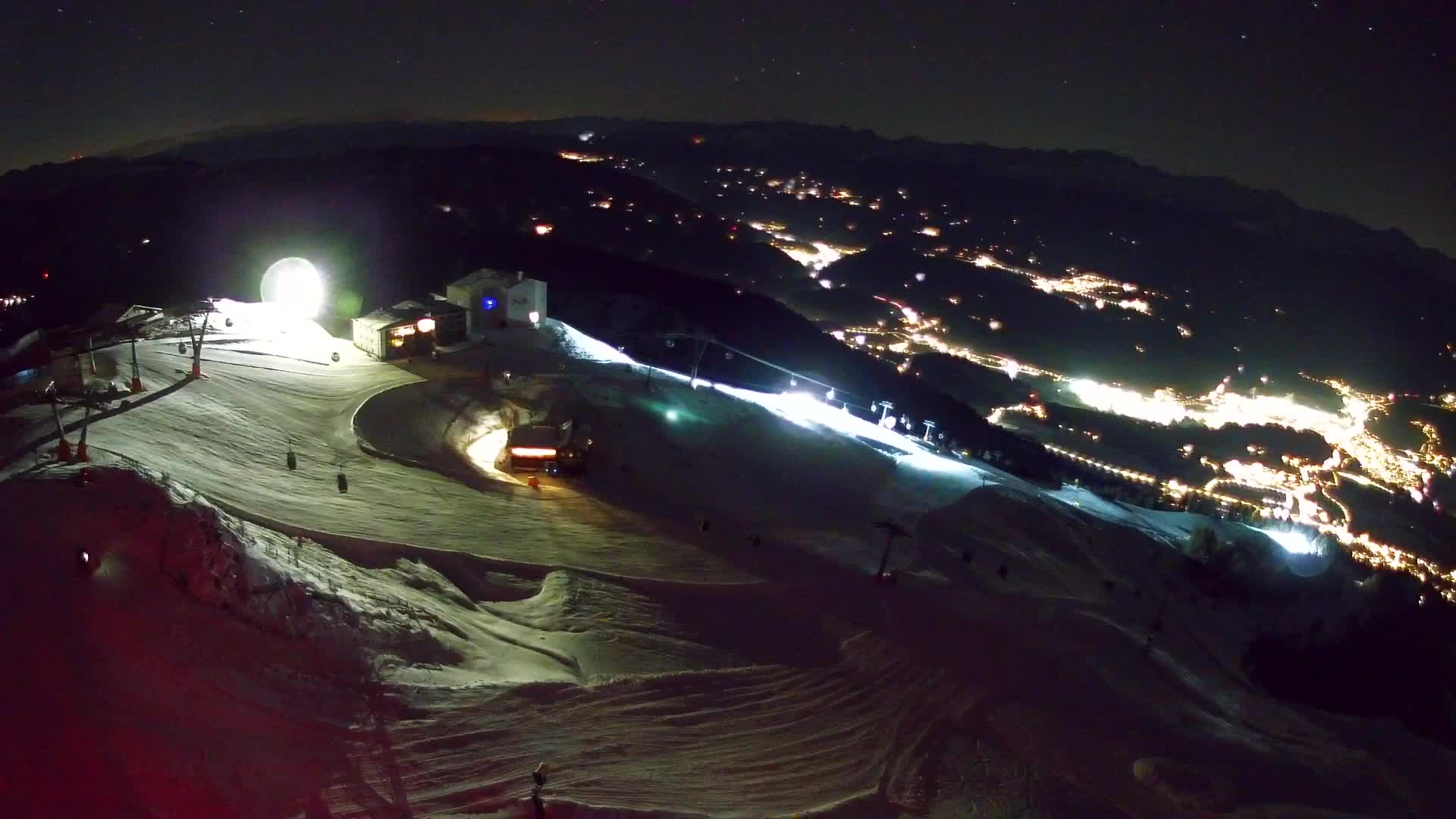 Station de ski Kronplatz sommet | vue sur Brunico