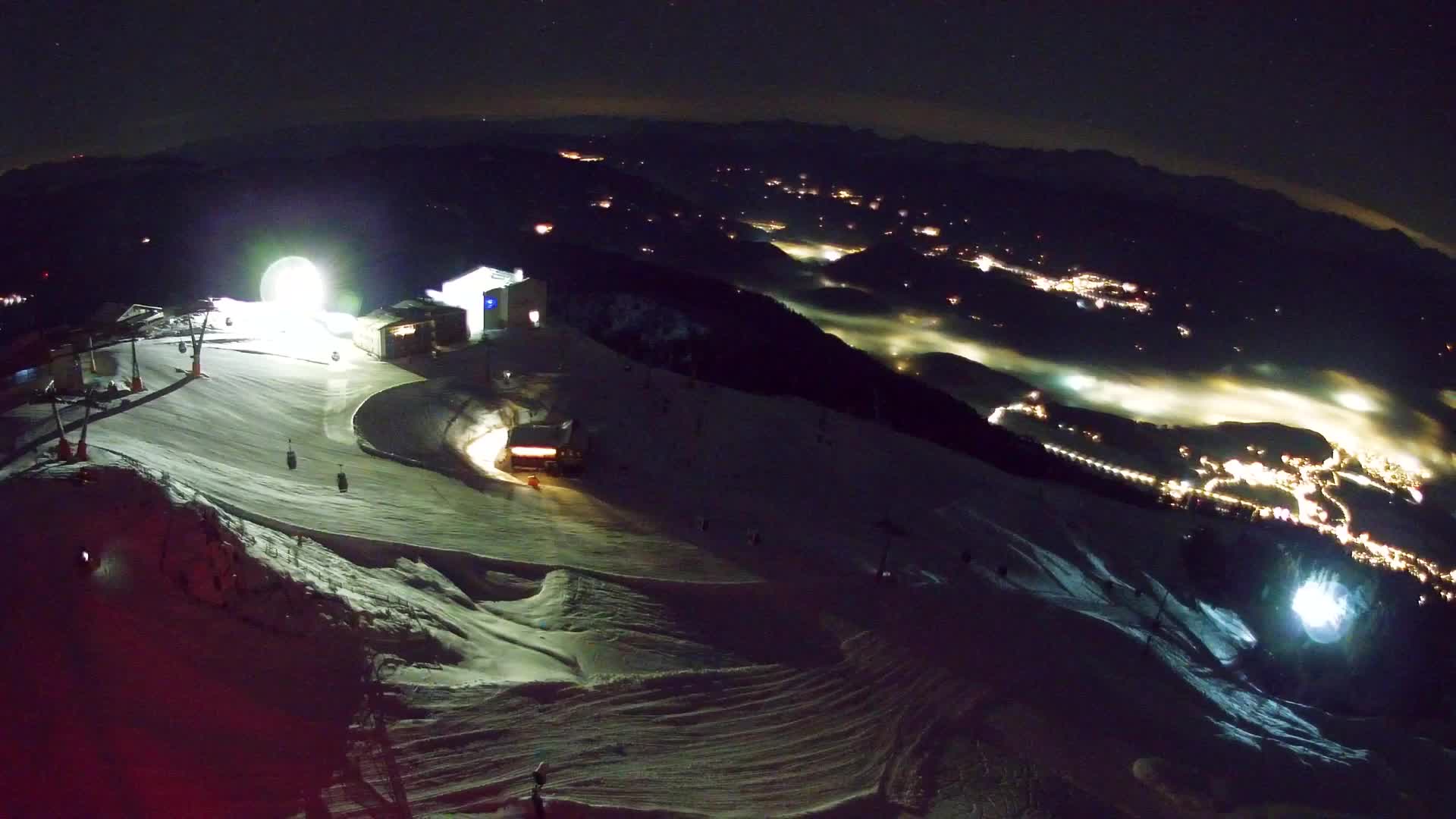 Skigebiet Kronplatz Gipfel | Blick auf Bruneck
