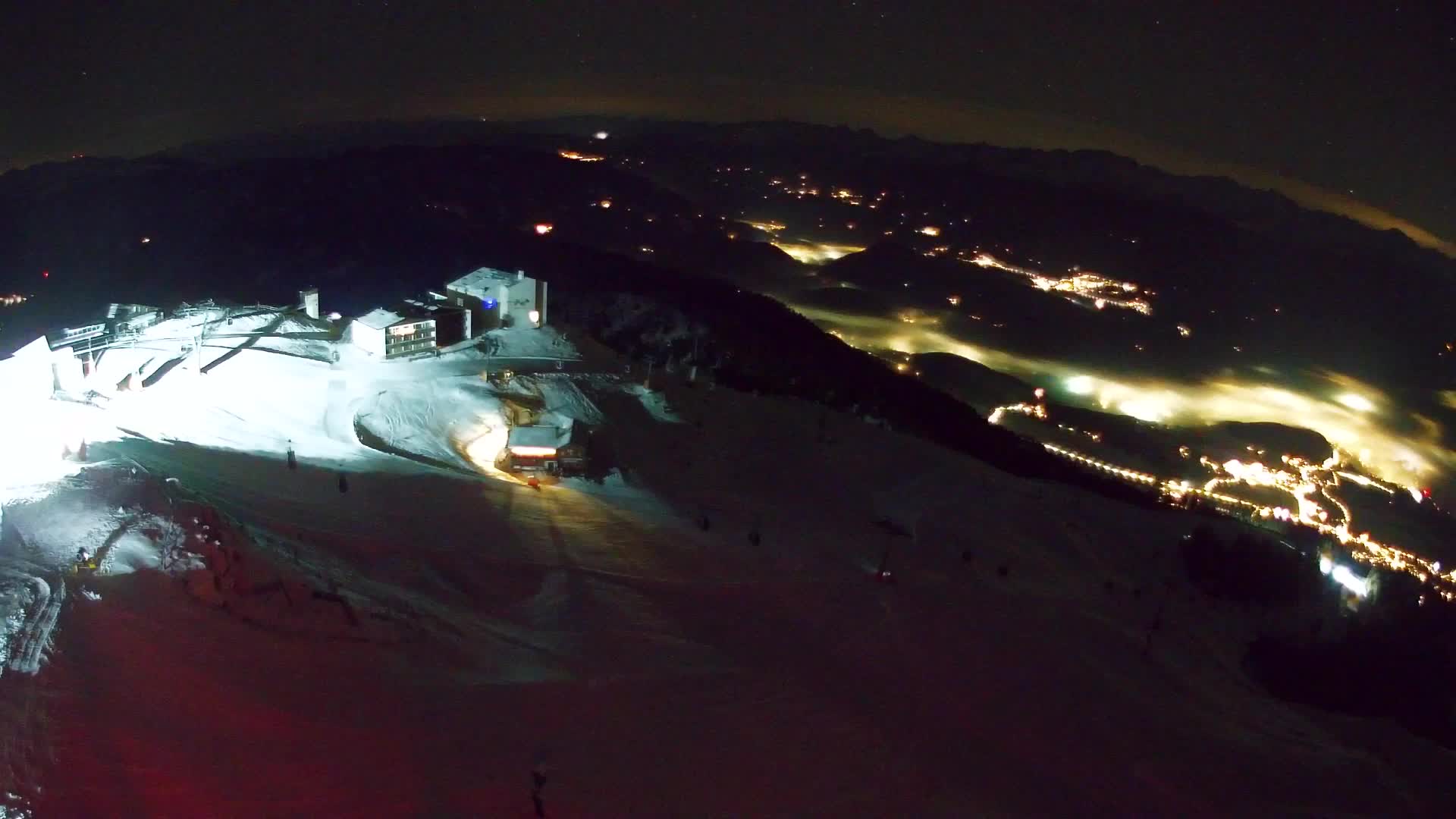 Station de ski Kronplatz sommet | vue sur Brunico