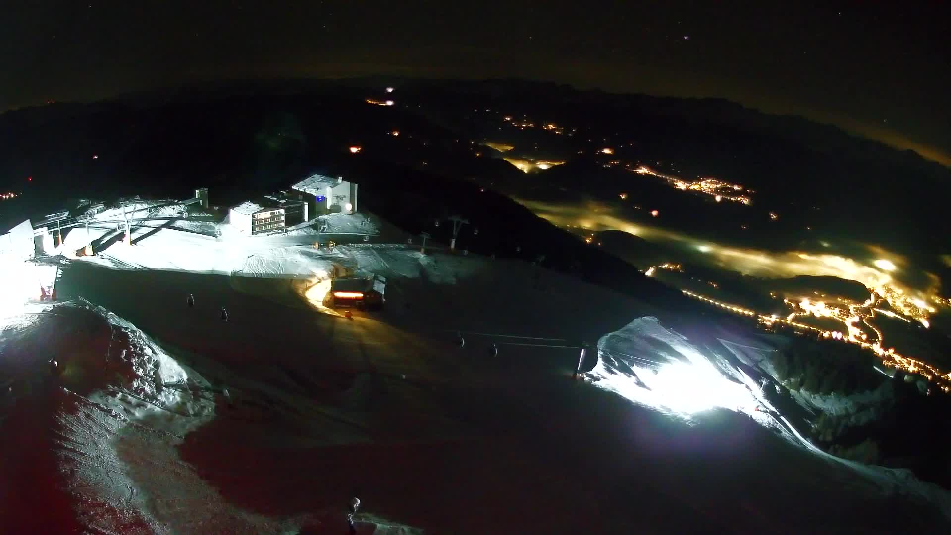 Station de ski Kronplatz sommet | vue sur Brunico