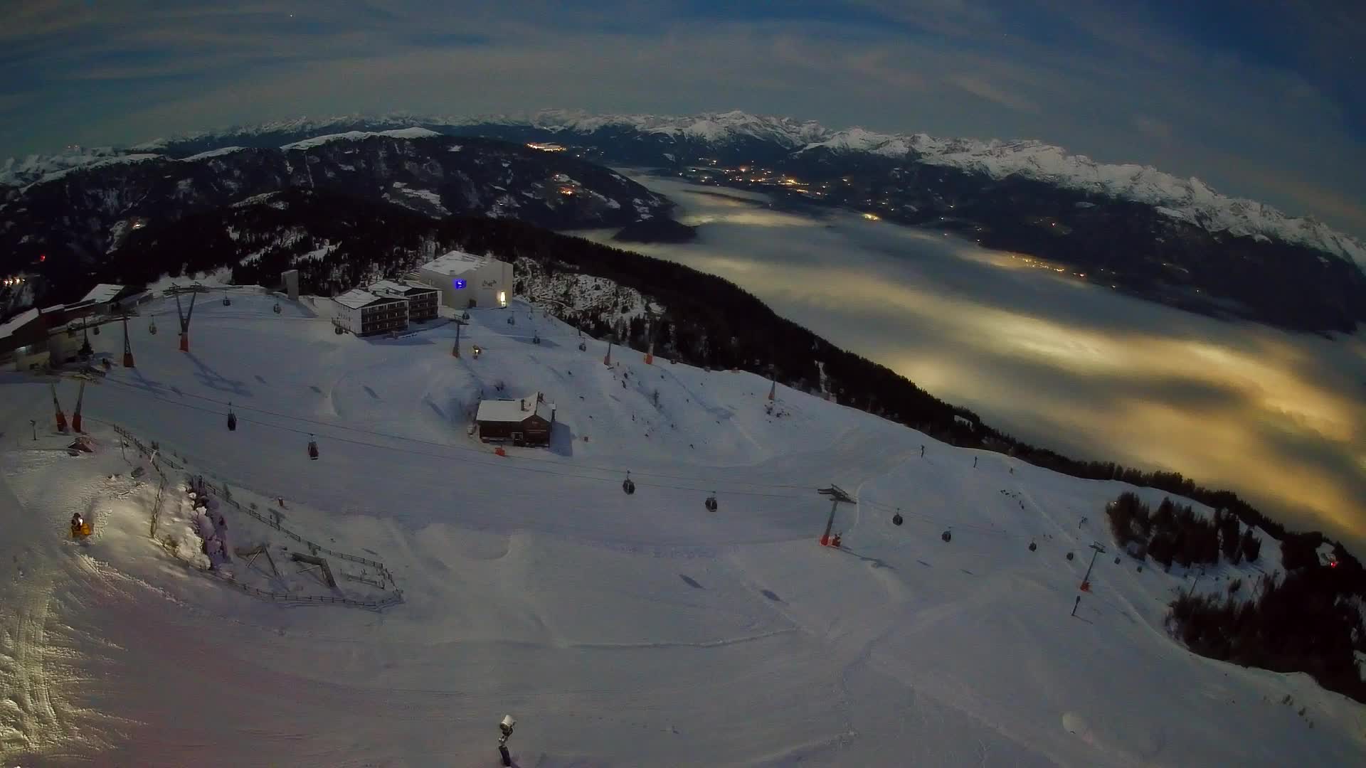 Kronplatz peak Ski resort | view to Bruneck