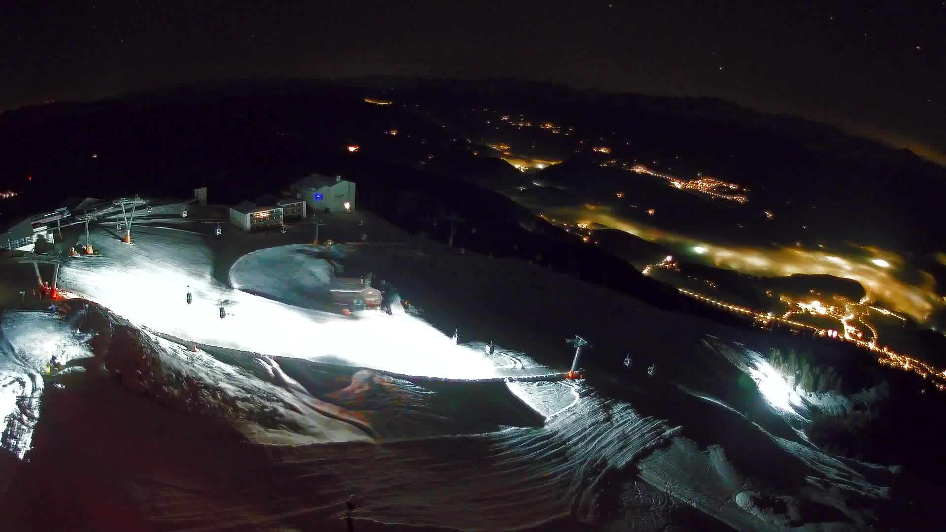 Skigebiet Kronplatz Gipfel | Blick auf Bruneck