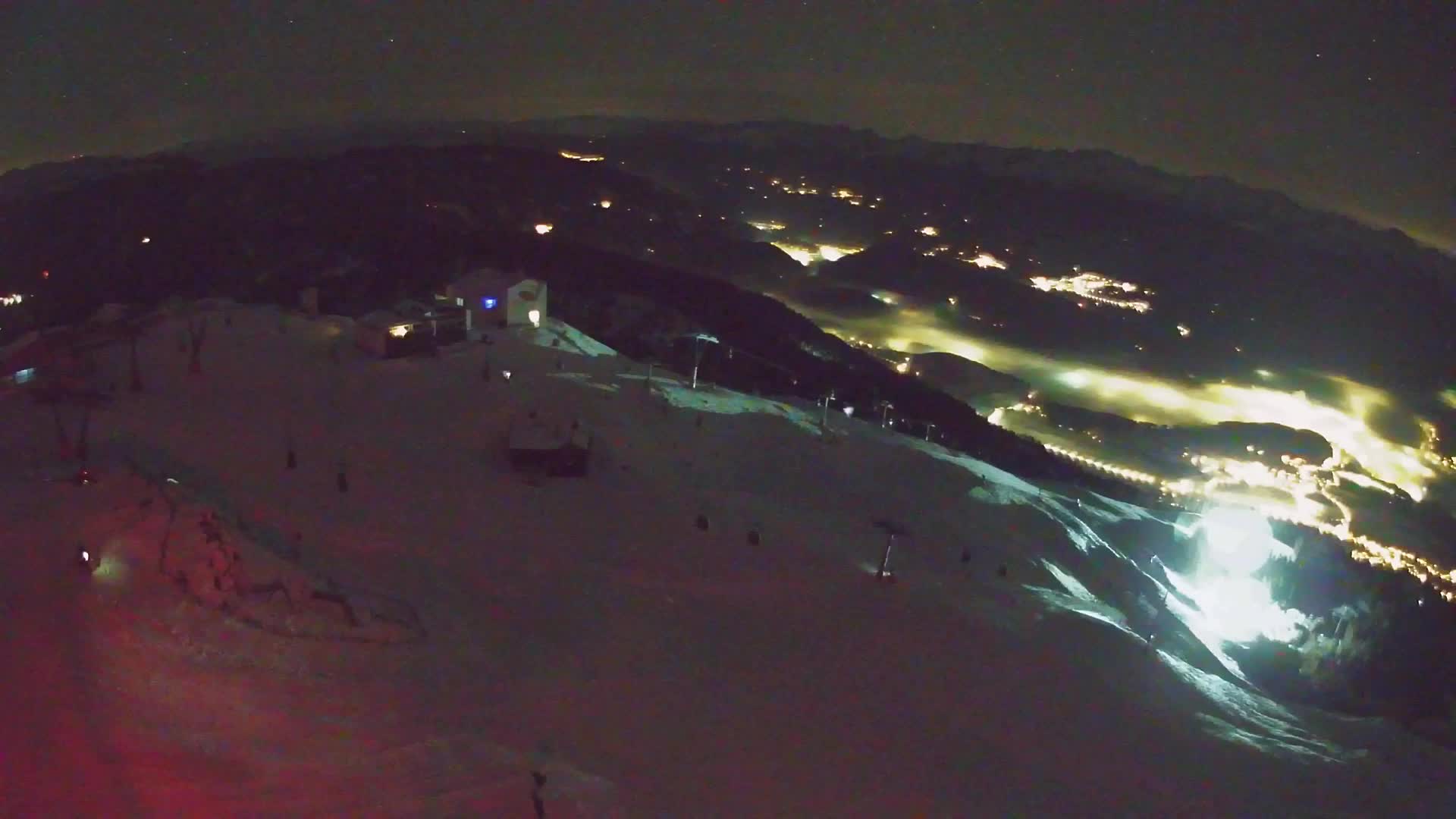 Station de ski Kronplatz sommet | vue sur Brunico
