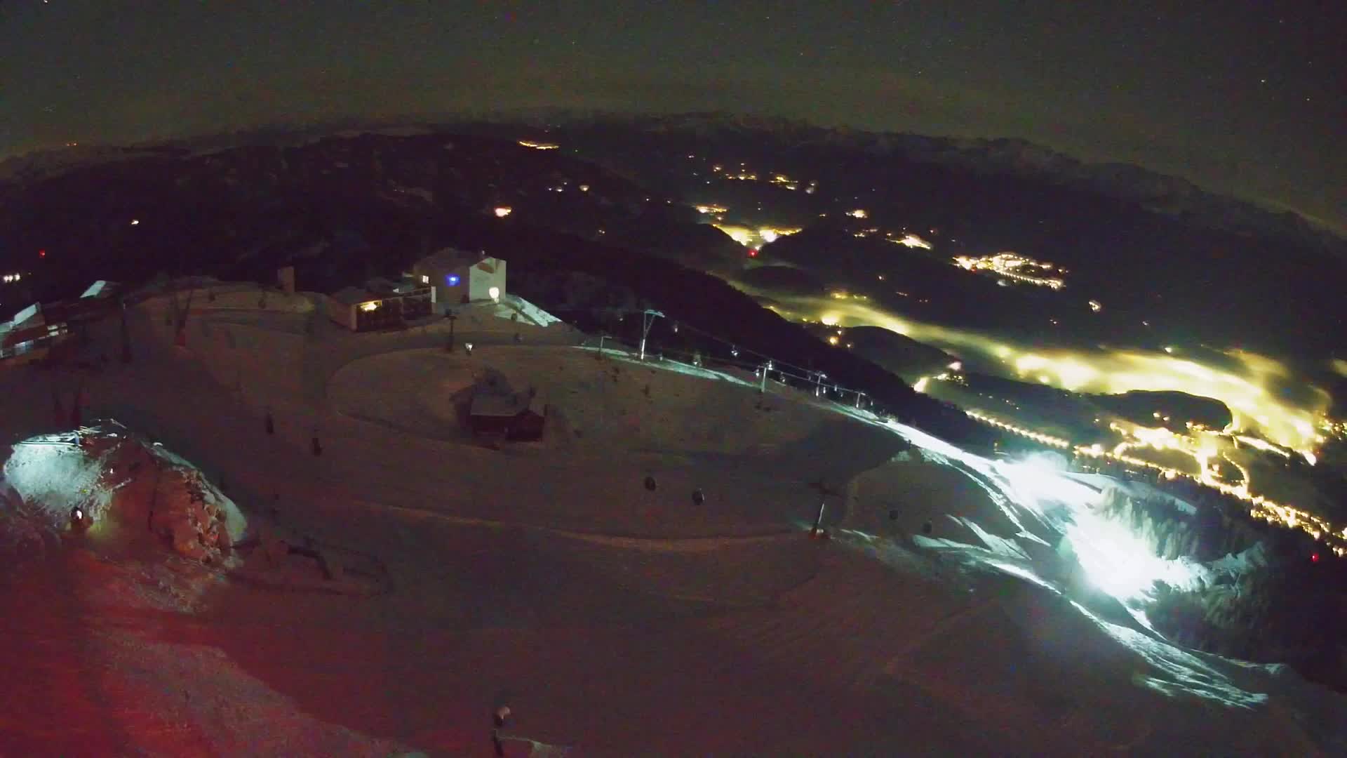 Station de ski Kronplatz sommet | vue sur Brunico