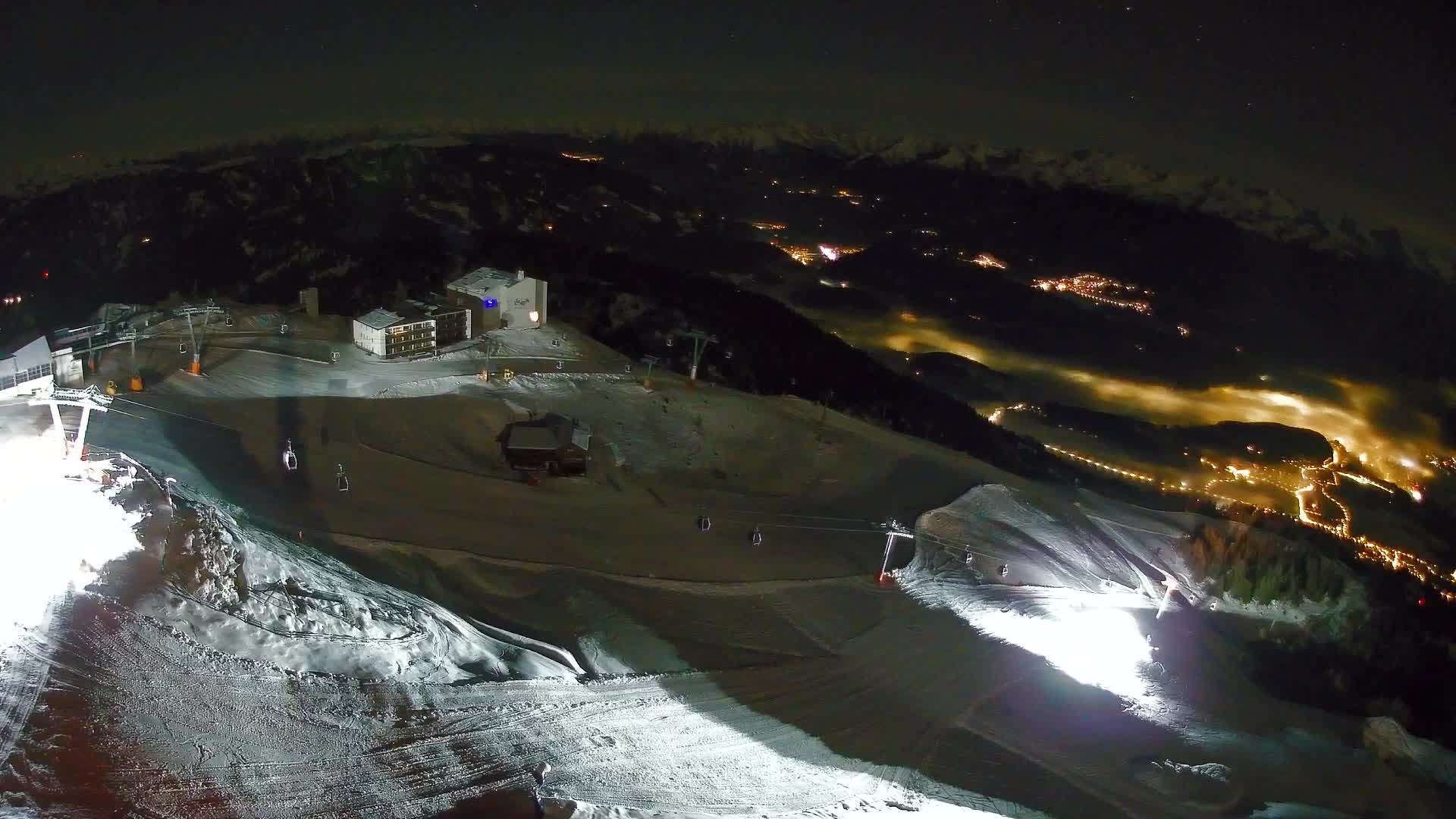 Skigebiet Kronplatz Gipfel | Blick auf Bruneck