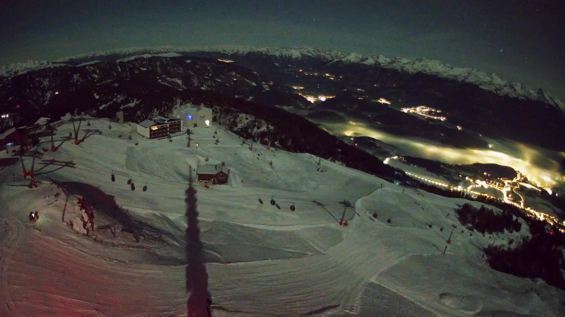 Kronplatz peak Ski resort | view to Bruneck