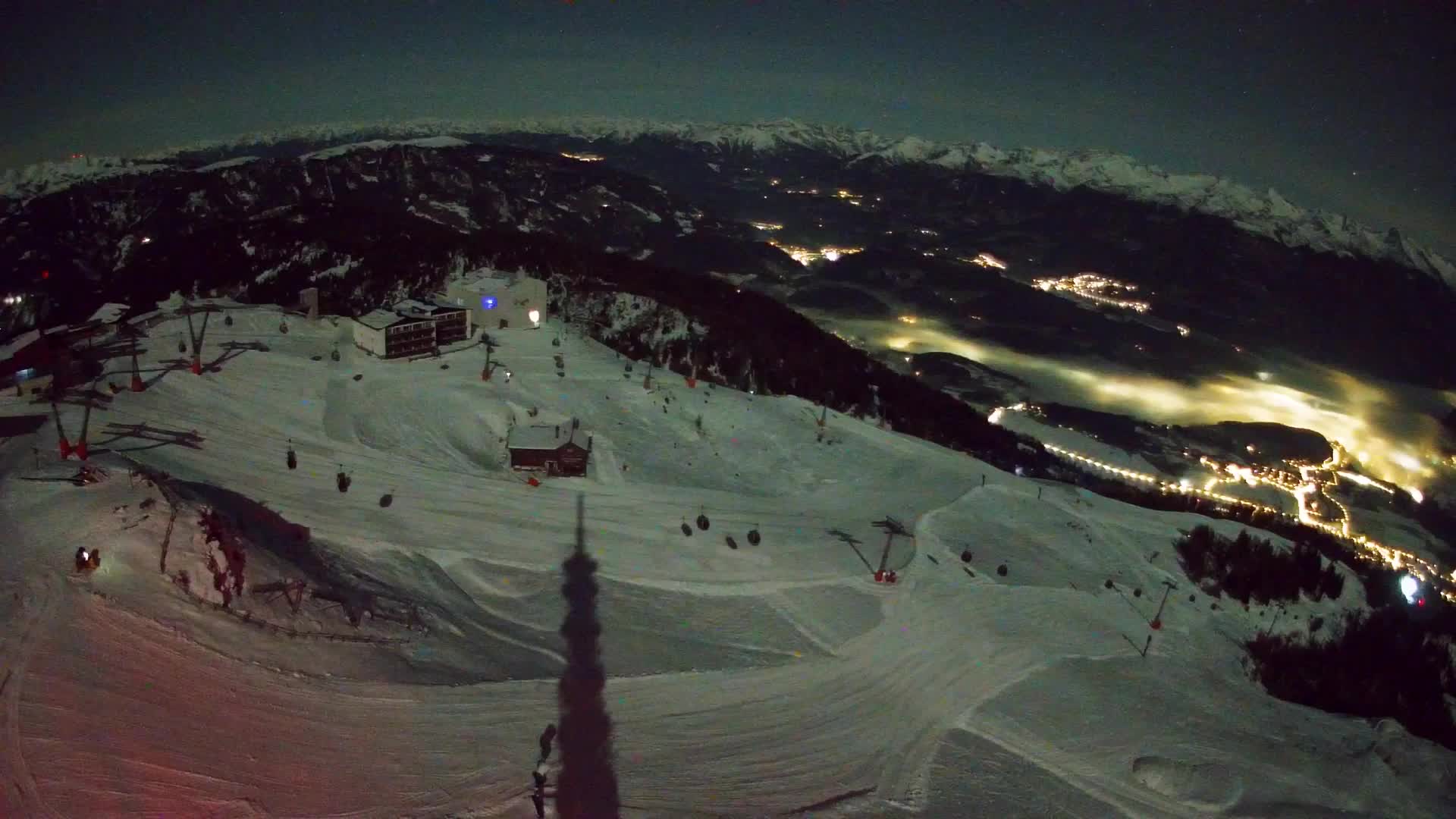 Kronplatz peak Ski resort | view to Bruneck