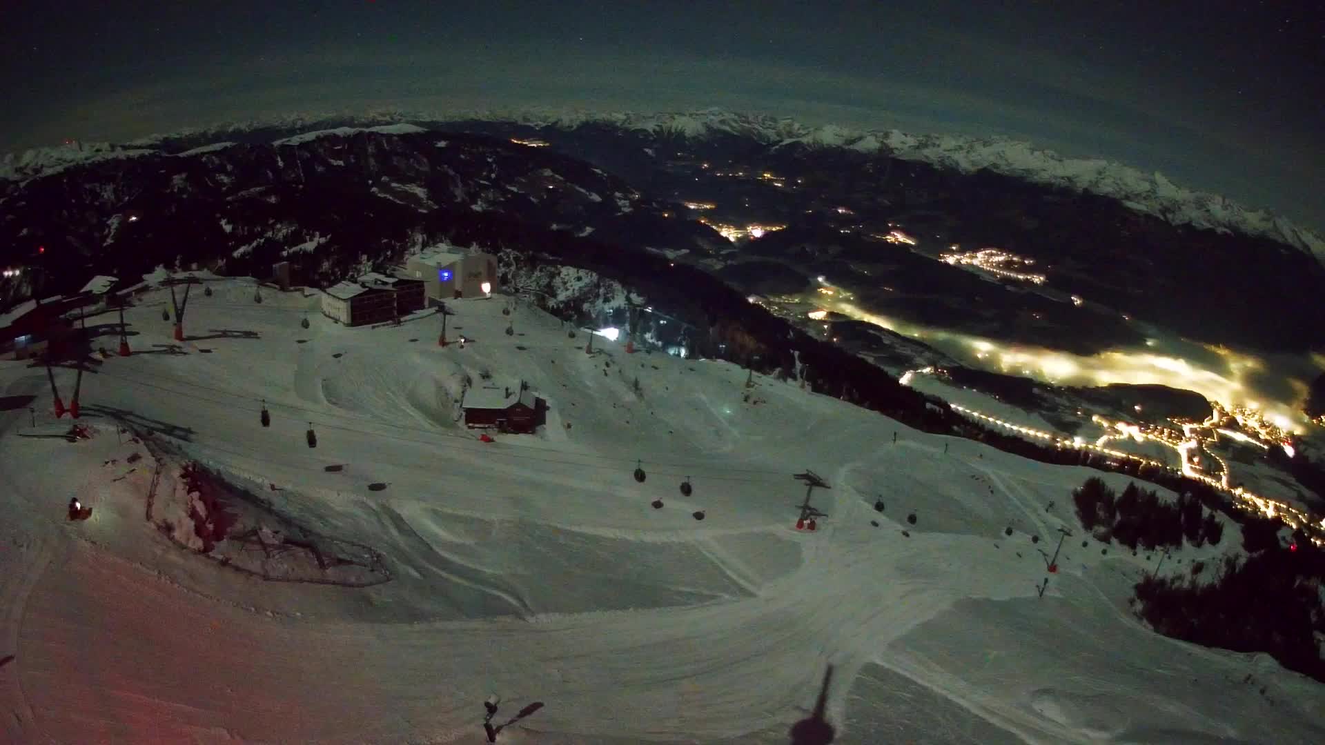 Kronplatz peak Ski resort | view to Bruneck
