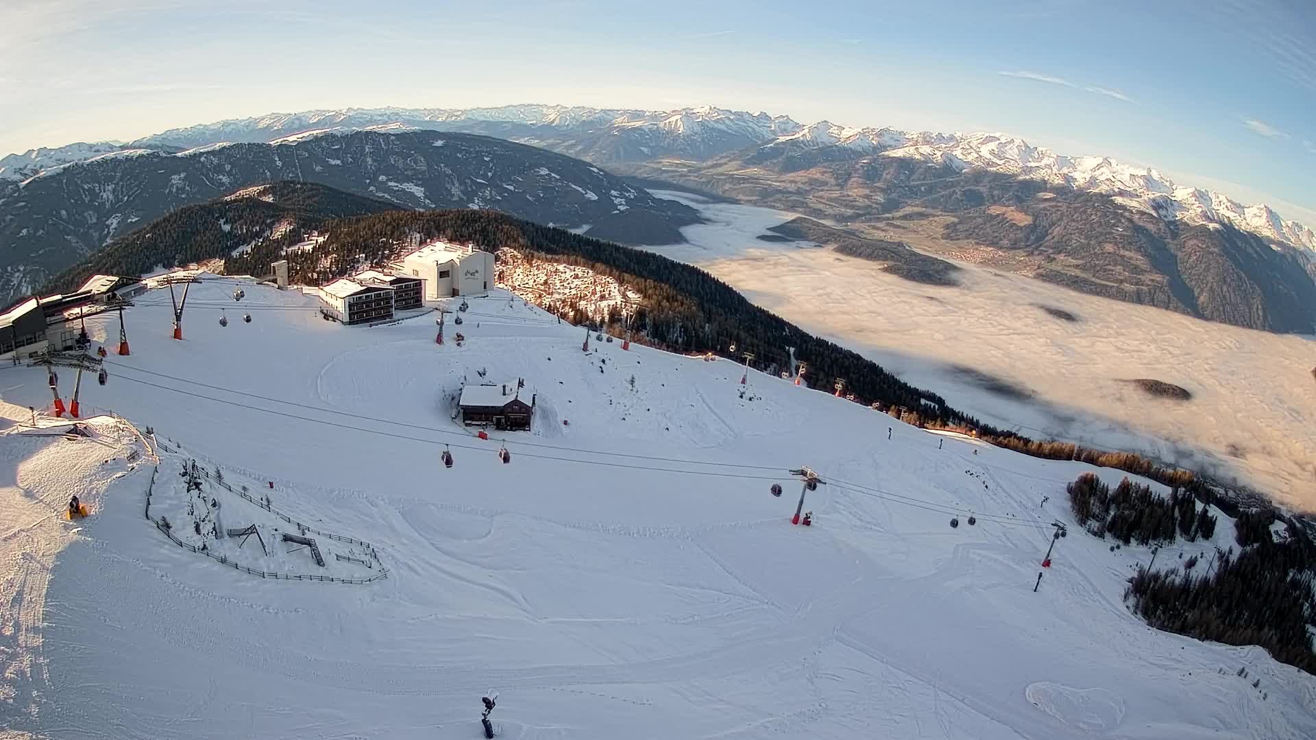 Smučišče Kronplatz – vrh | pogled na Bruneck