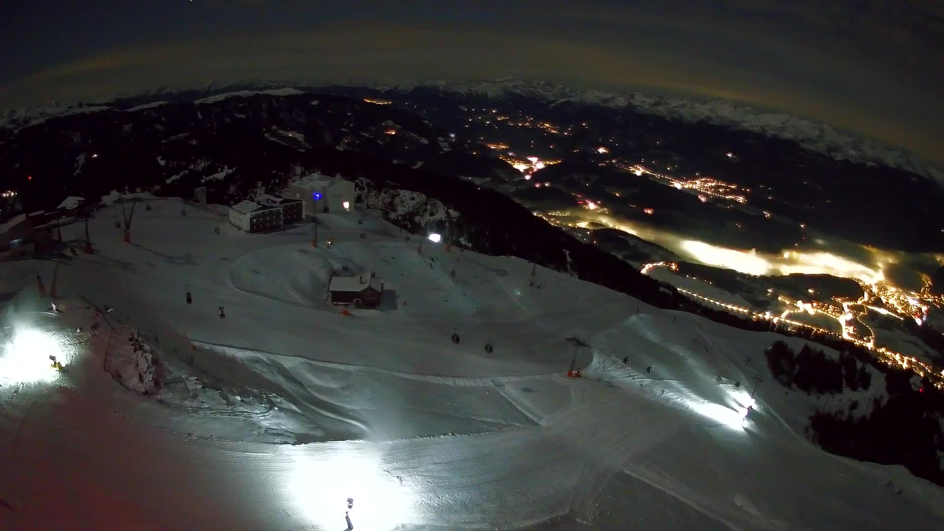 Kronplatz peak Ski resort | view to Bruneck