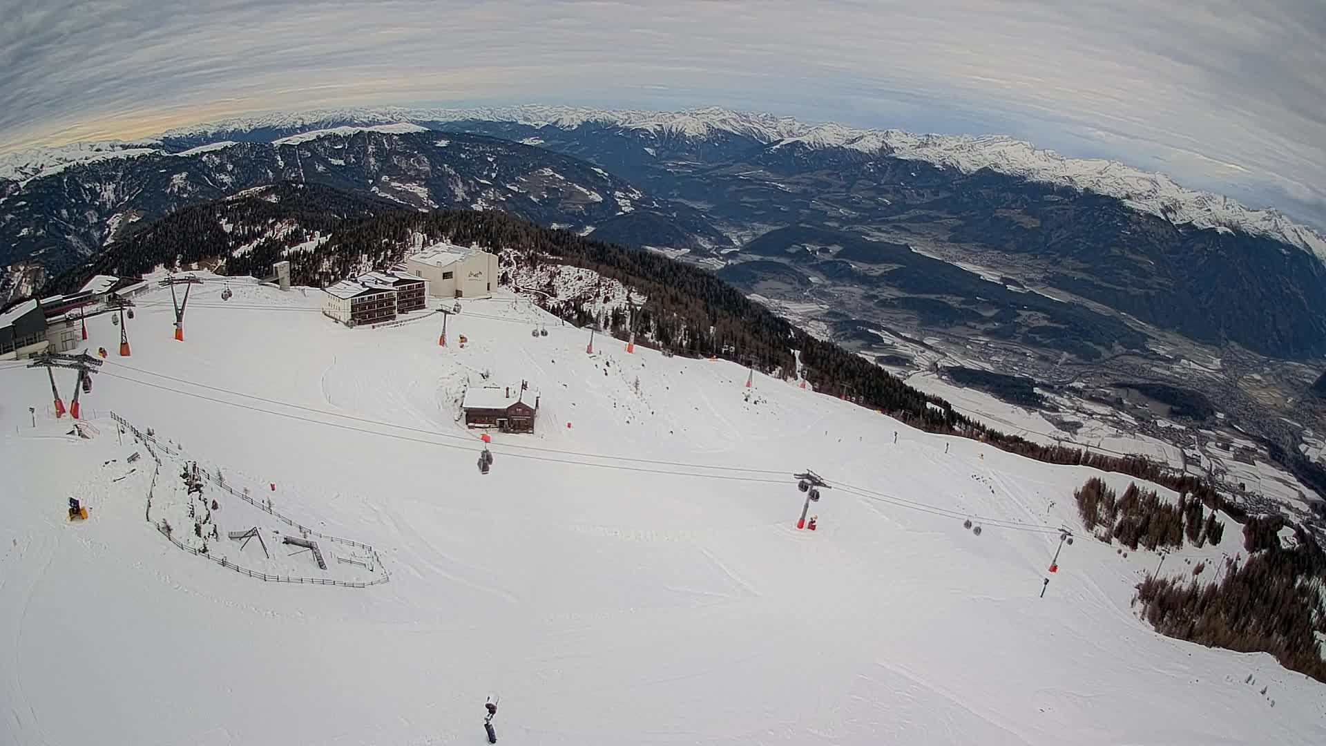 Kronplatz peak Ski resort | view to Bruneck