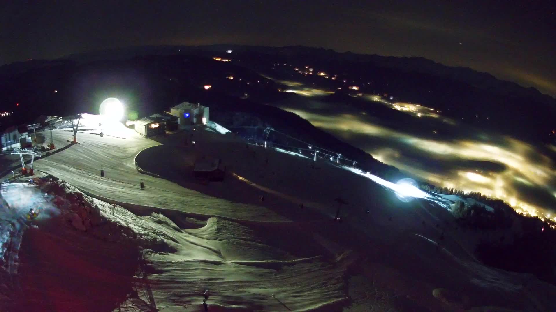 Kronplatz peak Ski resort | view to Bruneck