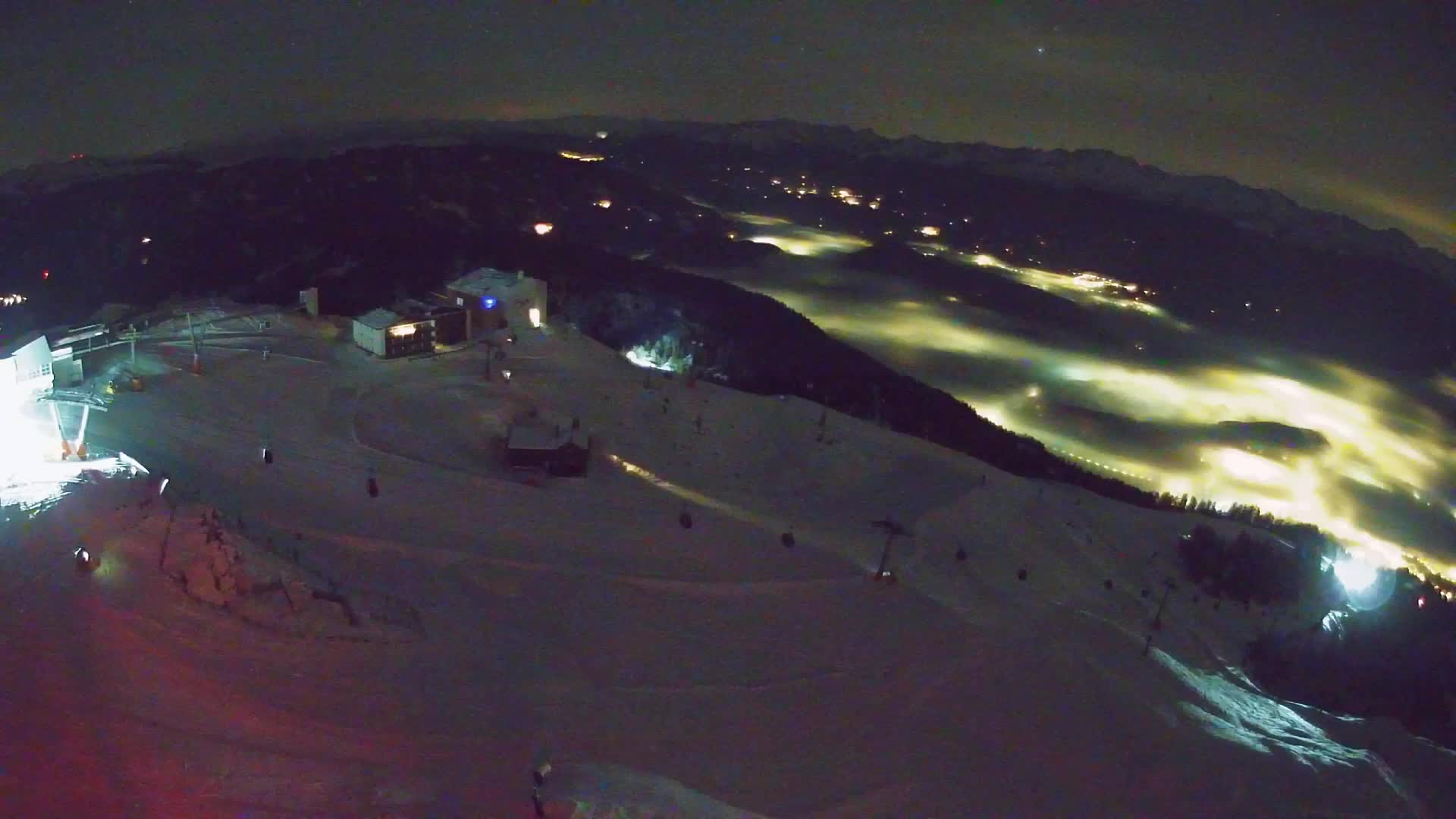 Station de ski Kronplatz sommet | vue sur Brunico