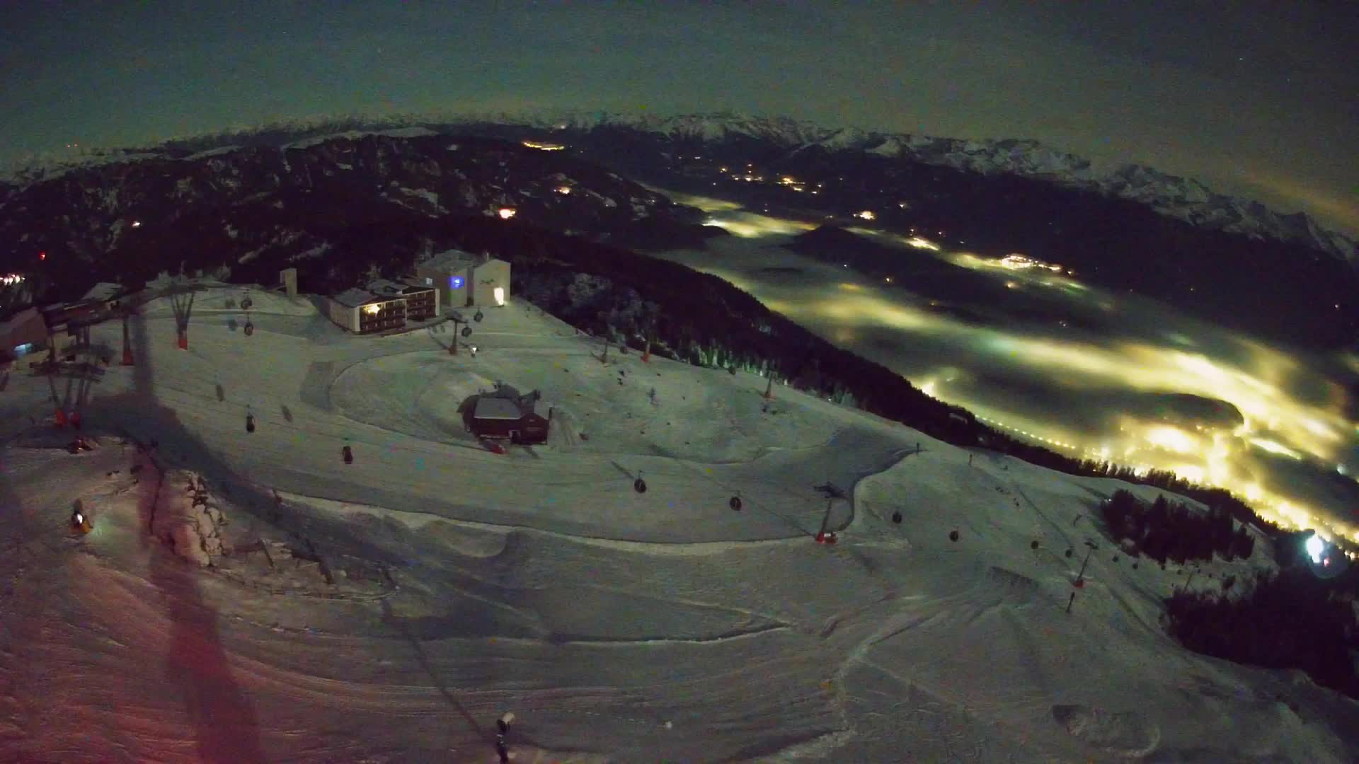 Kronplatz peak Ski resort | view to Bruneck