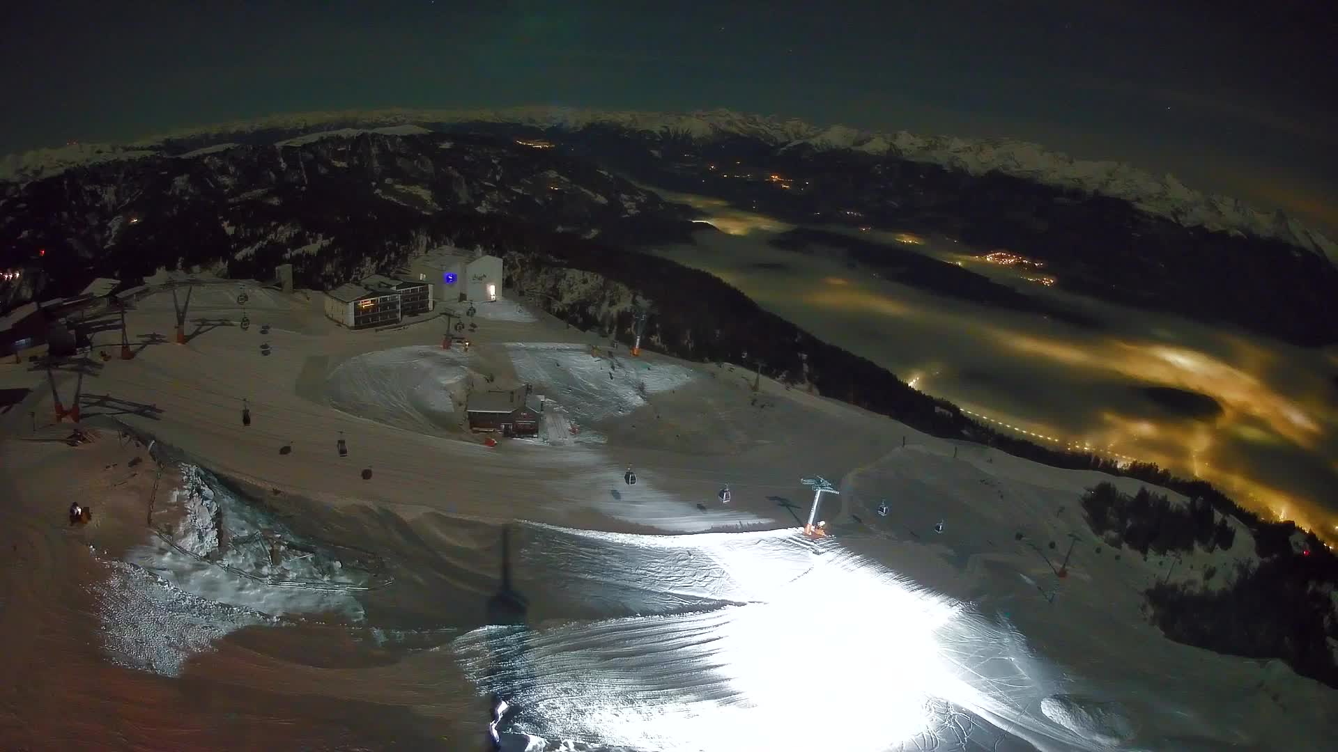 Kronplatz peak Ski resort | view to Bruneck