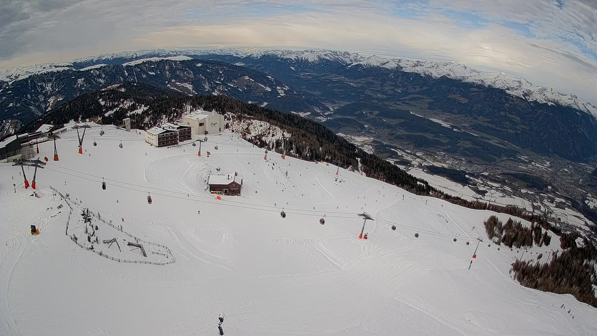 Smučišče Kronplatz – vrh | pogled na Bruneck