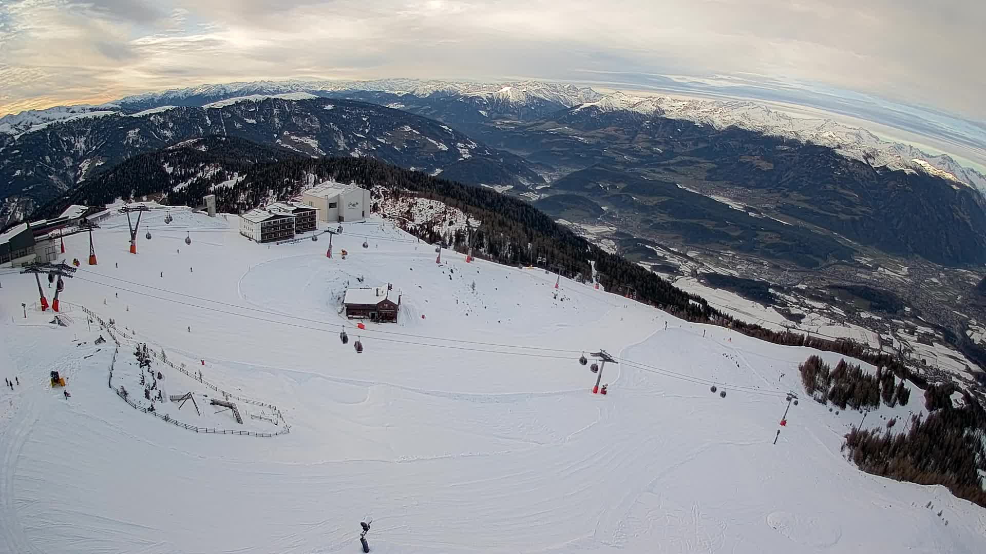 Kronplatz peak Ski resort | view to Bruneck