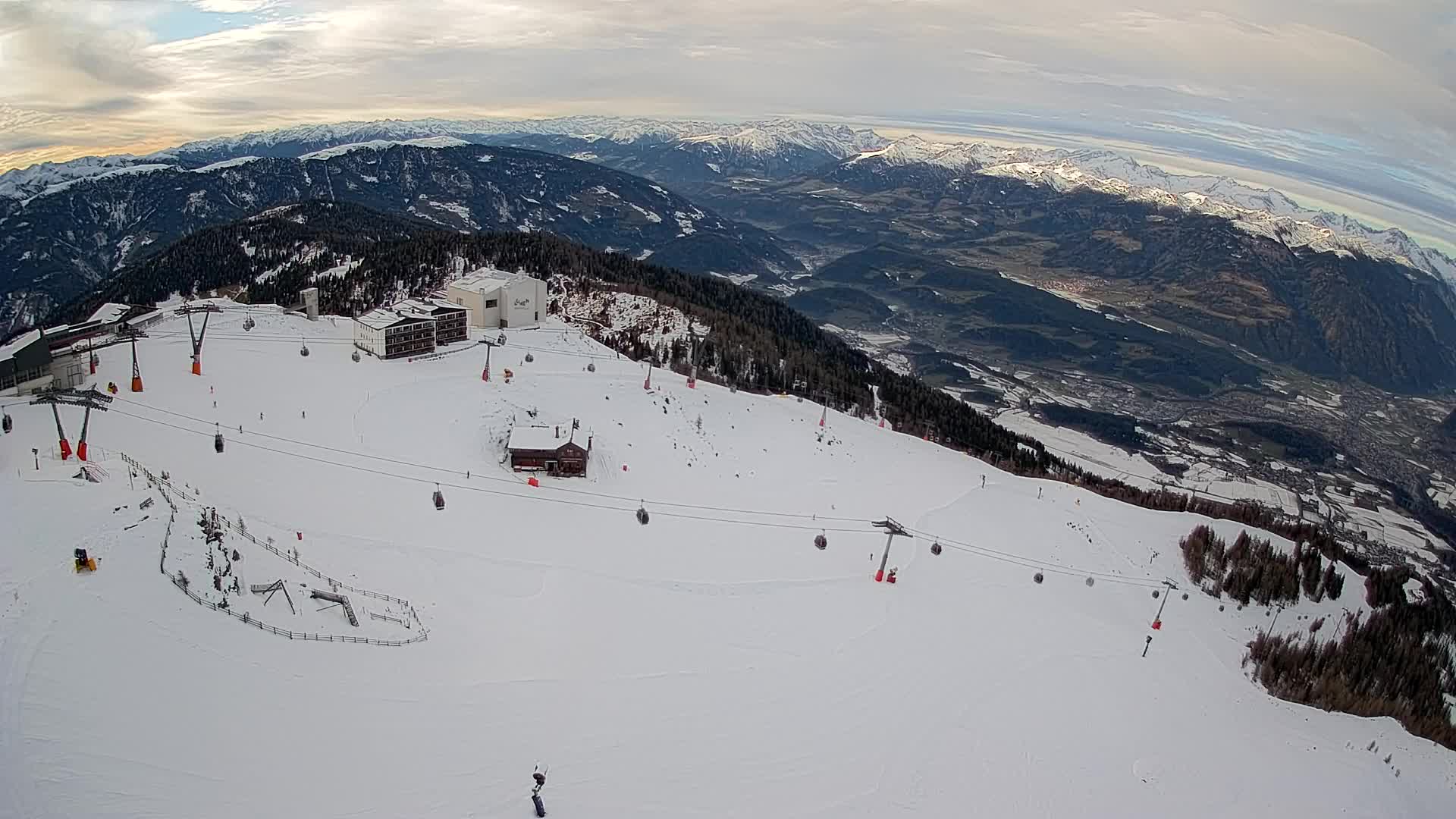 Kronplatz peak Ski resort | view to Bruneck