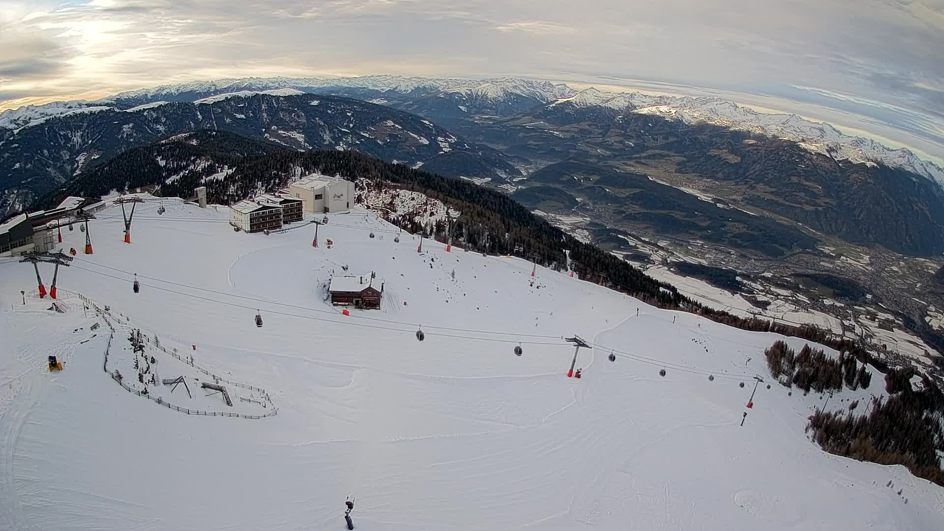 Kronplatz peak Ski resort | view to Bruneck