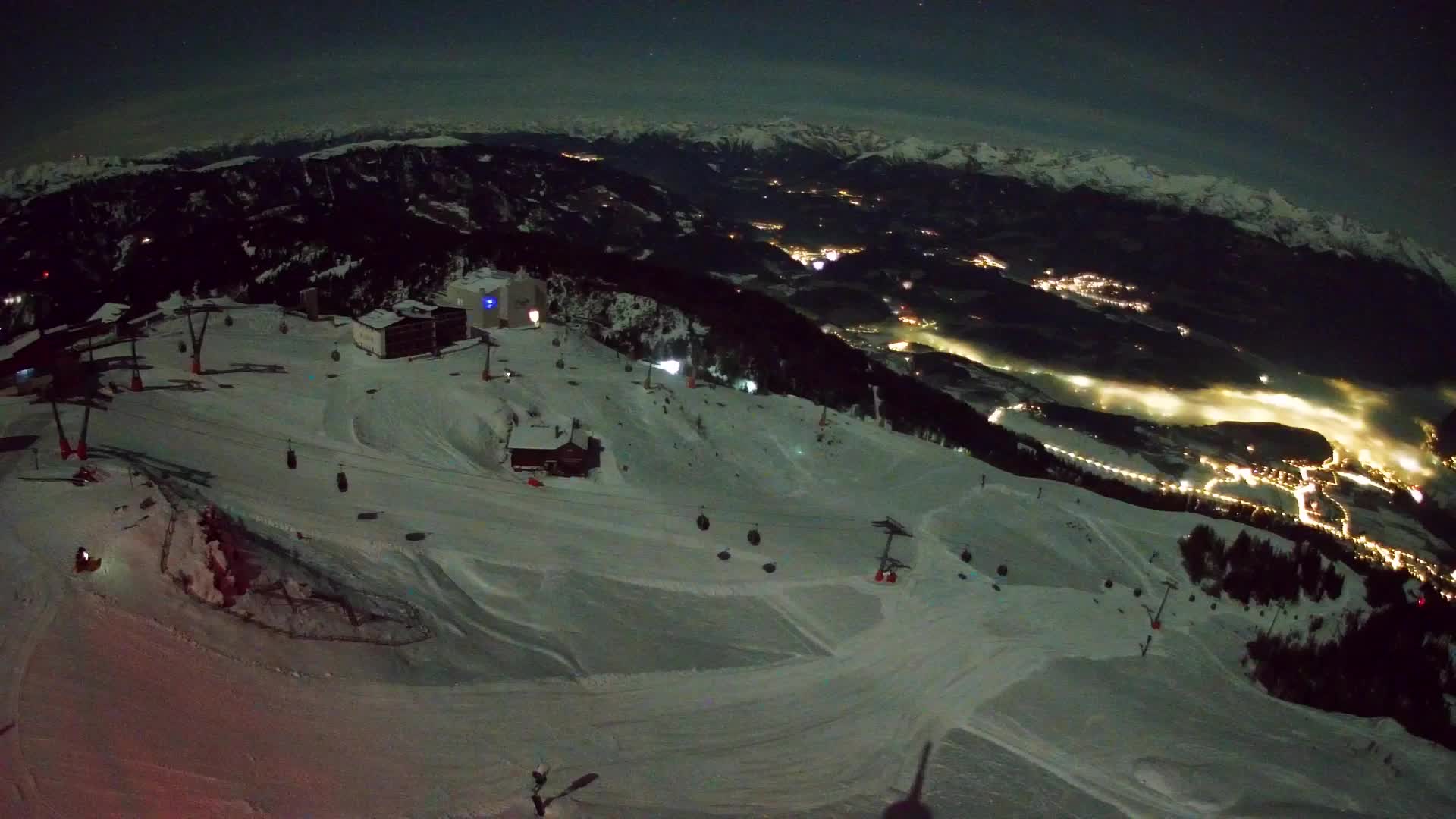 Skigebiet Kronplatz Gipfel | Blick auf Bruneck