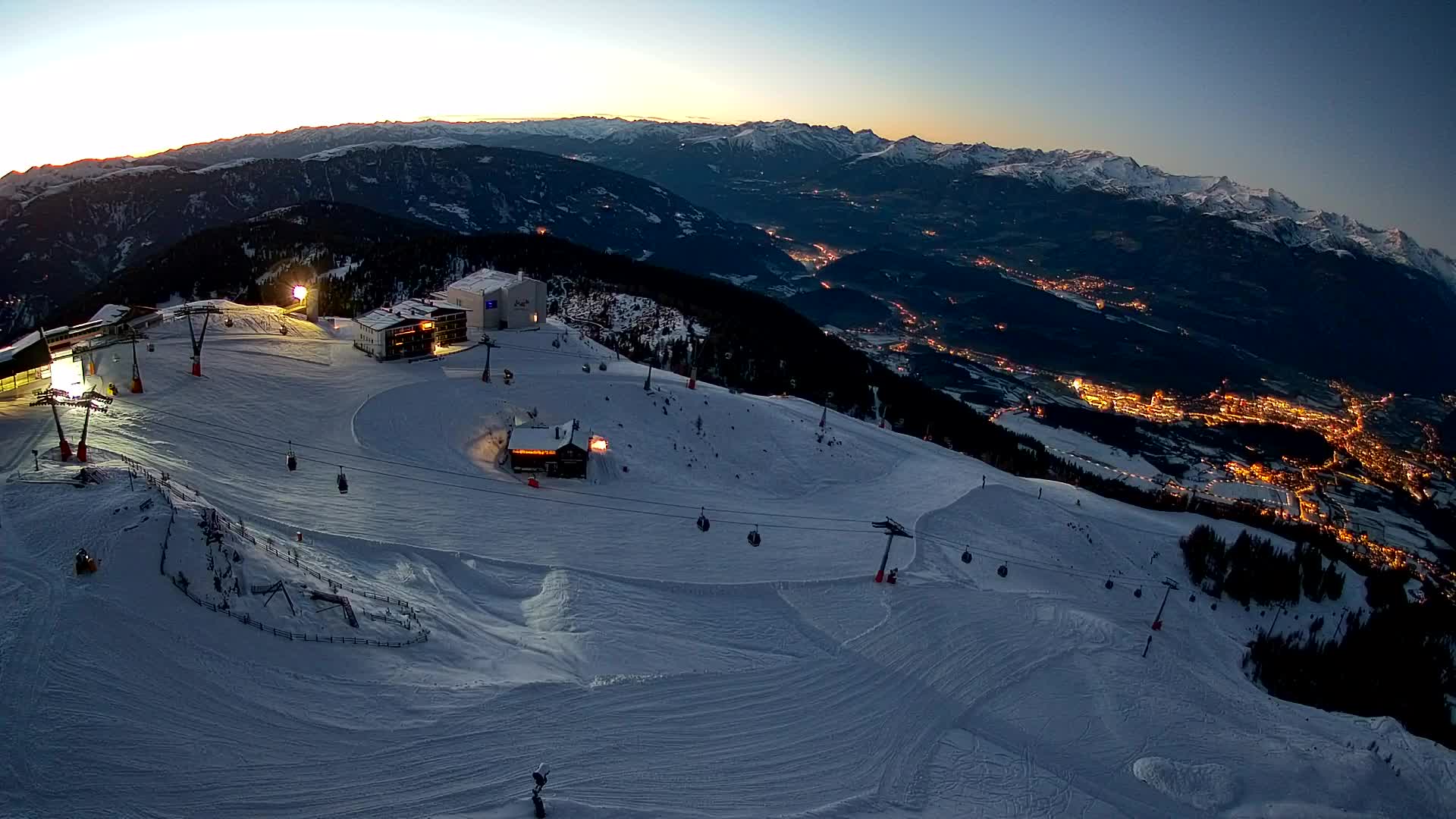 Kronplatz peak Ski resort | view to Bruneck