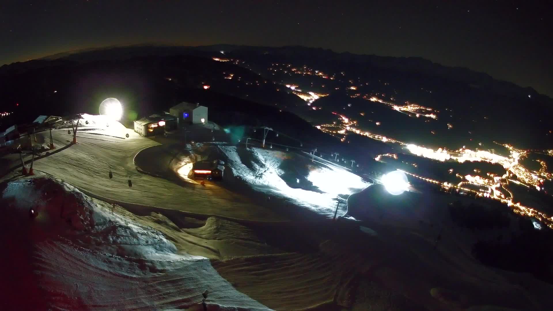 Station de ski Kronplatz sommet | vue sur Brunico