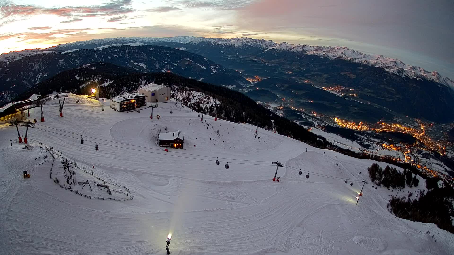 Kronplatz peak Ski resort | view to Bruneck