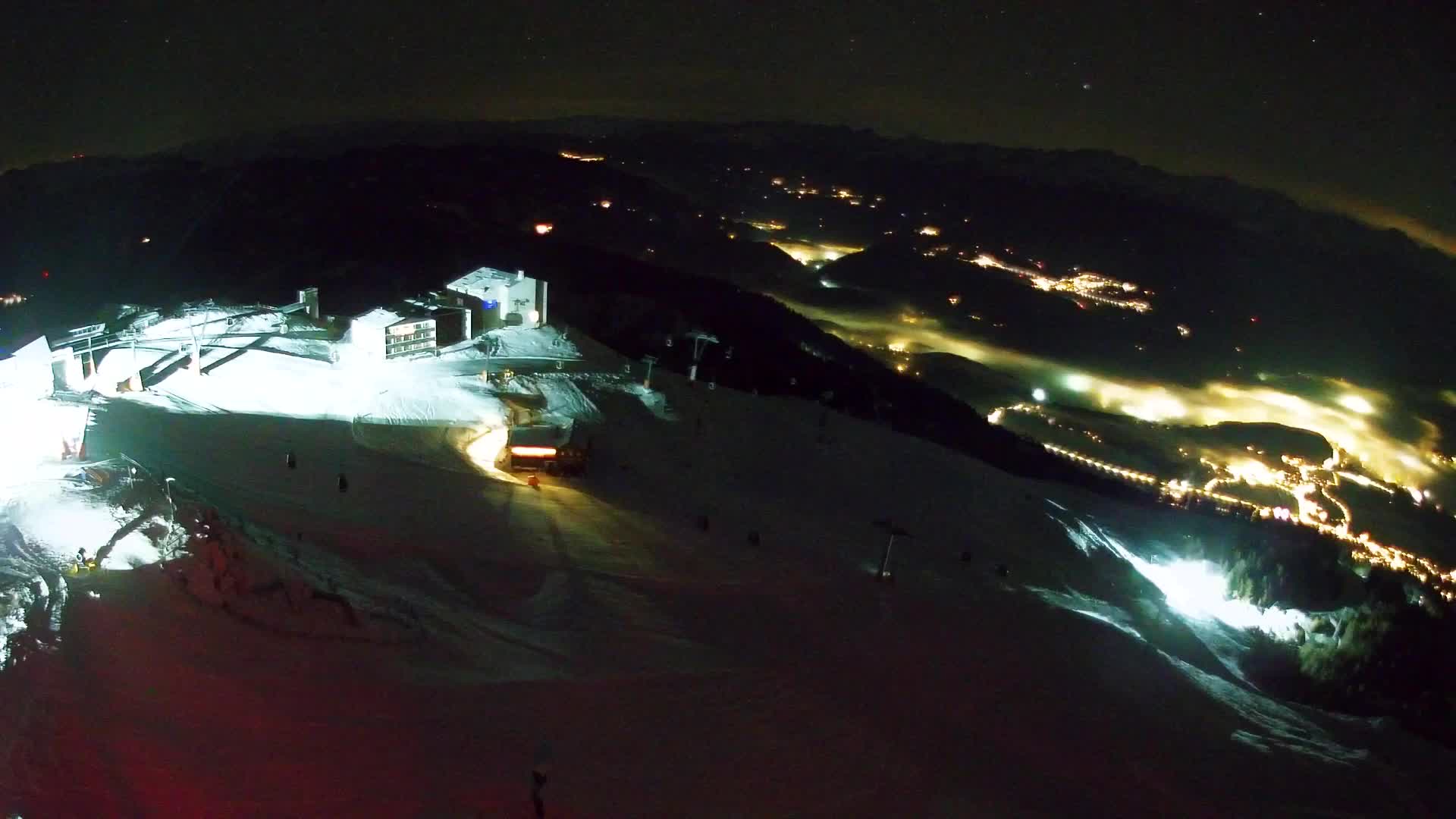 Skigebiet Kronplatz Gipfel | Blick auf Bruneck