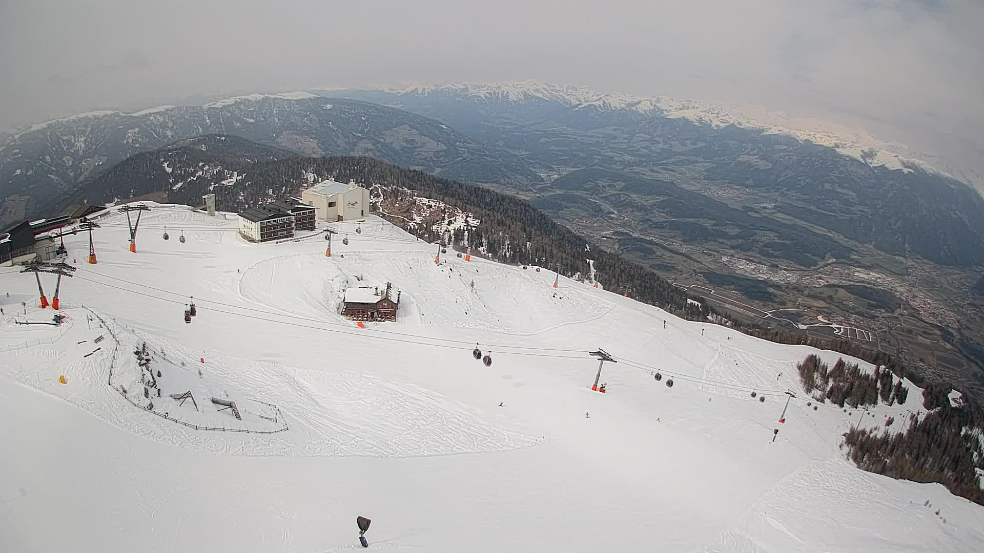 Kronplatz peak Ski resort | view to Bruneck